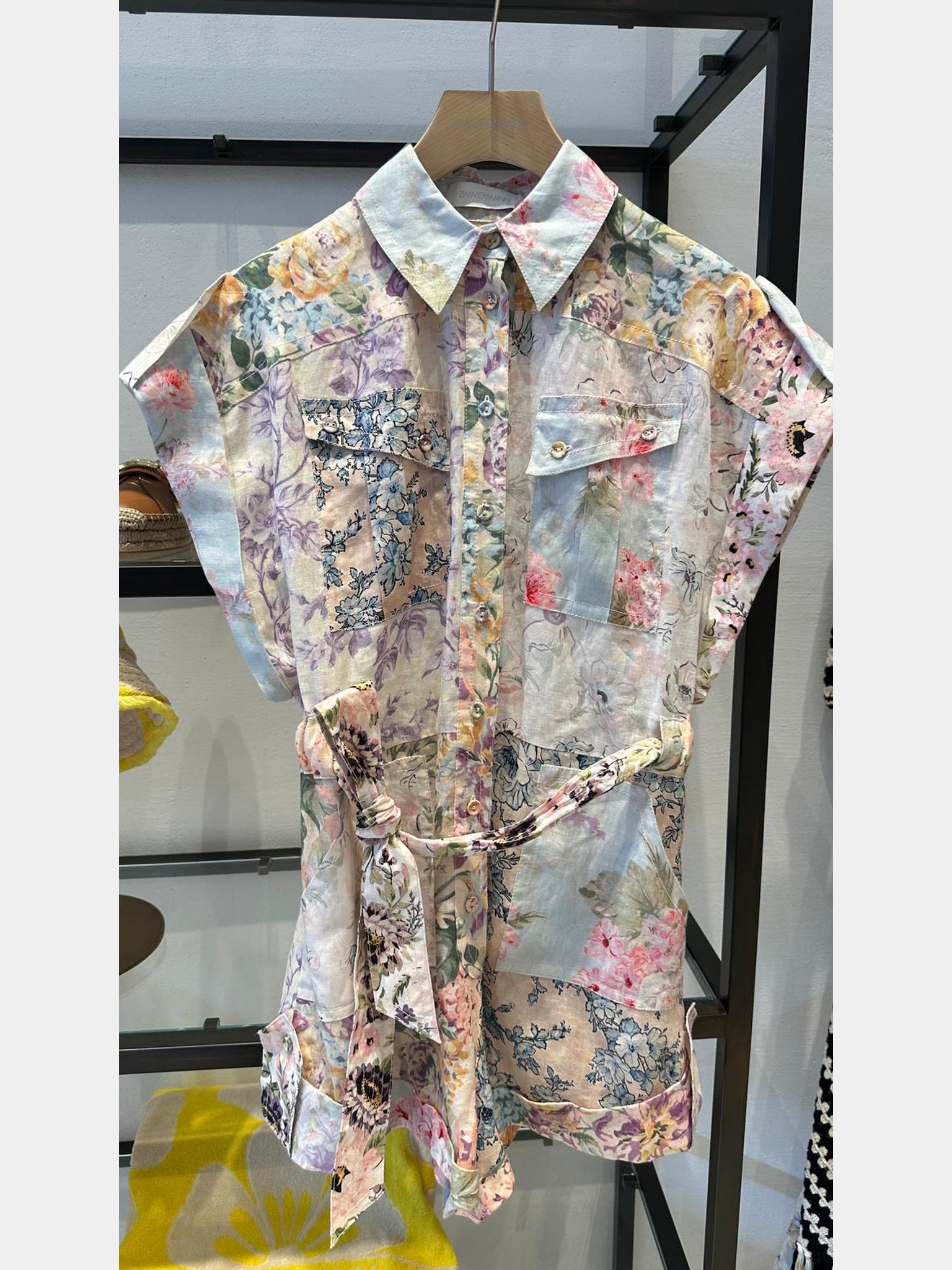 ZIMMERMANN Halliday Cuffed PlaysuitZIMMERMANN