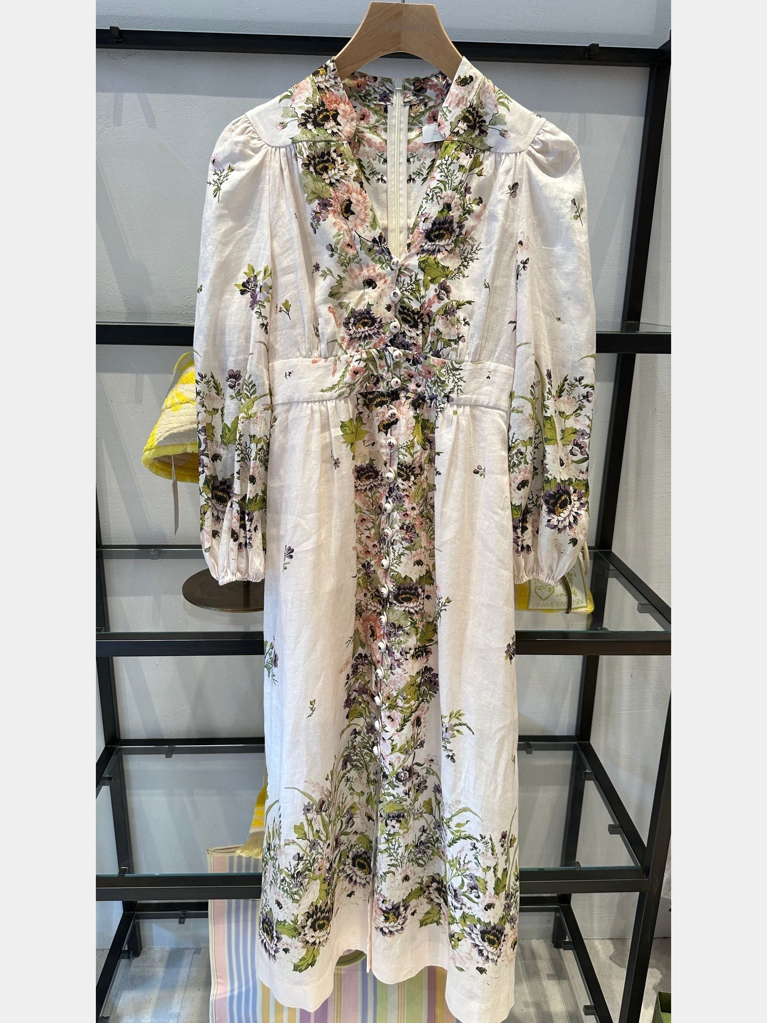 ZIMMERMANN Halliday Plunge Midi DressZIMMERMANN