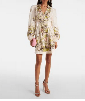 ZIMMERMANN Halliday Plunge Mini DressZimmermann