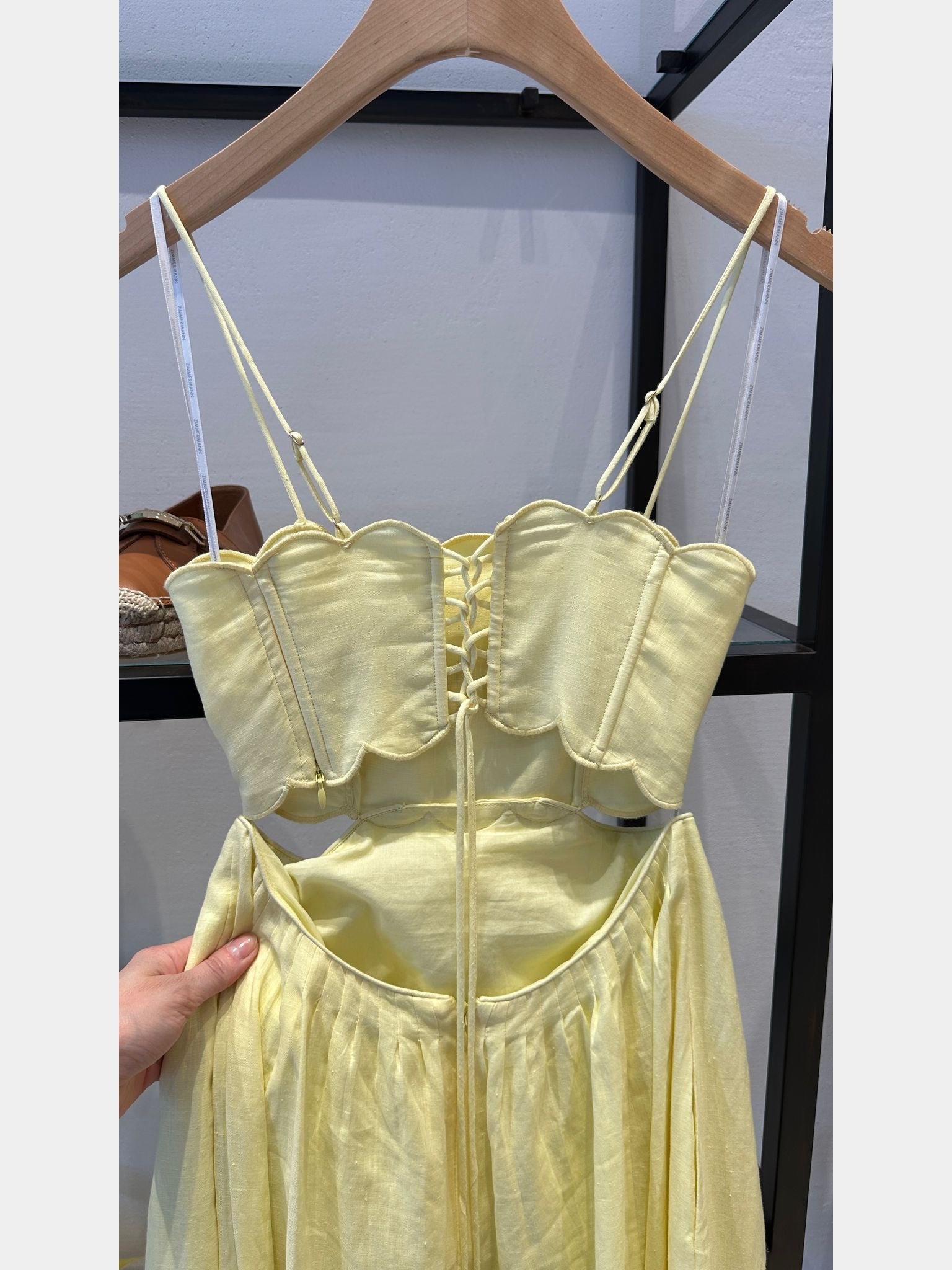 ZIMMERMANN Halliday Scallop Midi DressZIMMERMANN