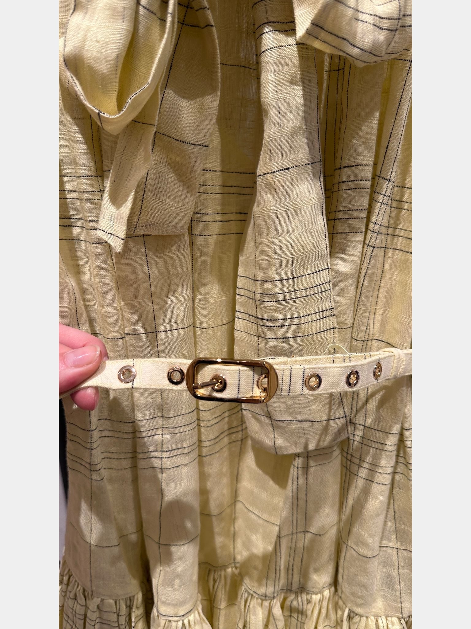 ZIMMERMANN Harmony Check Mini DressZIMMERMANN