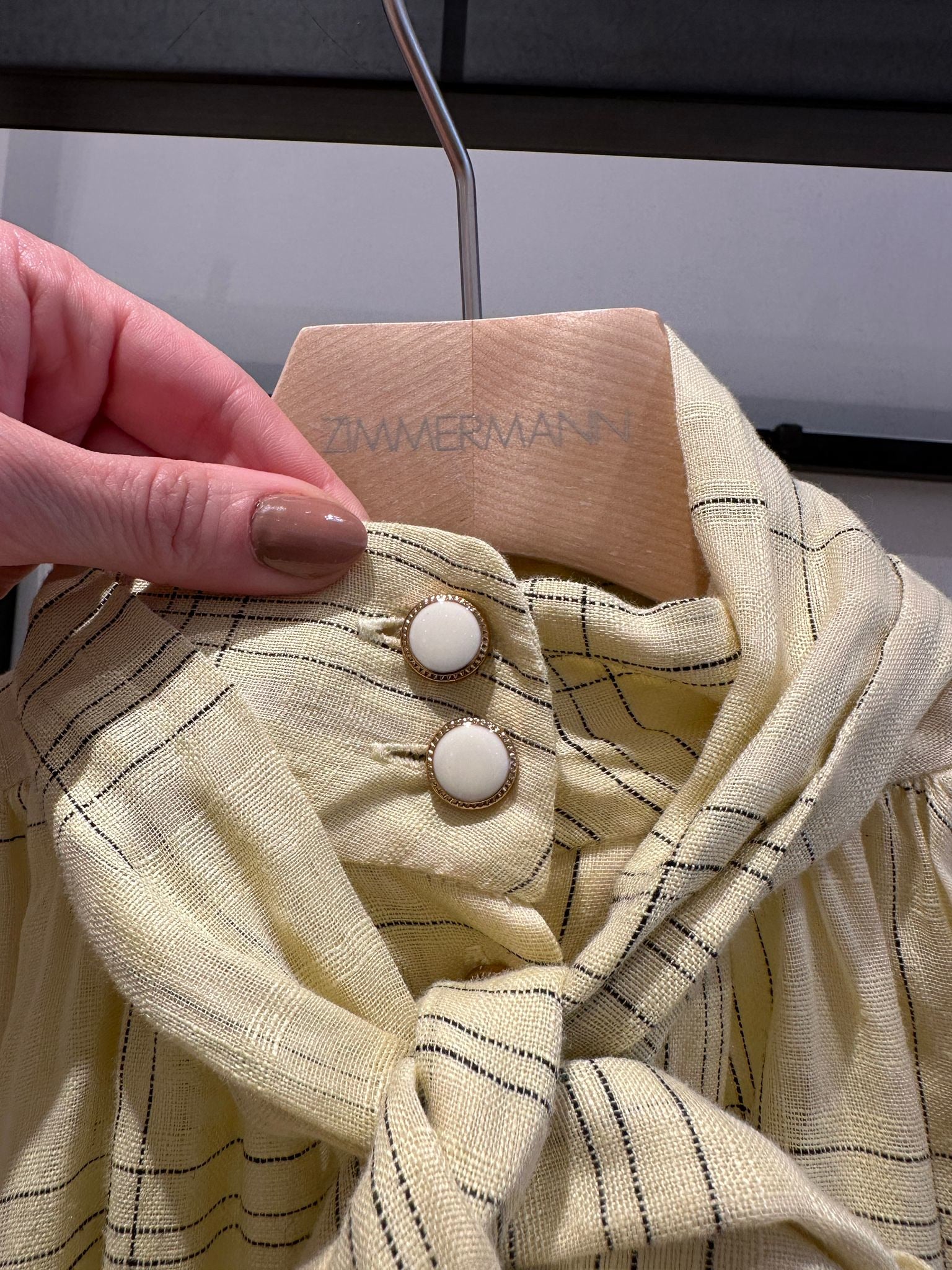 ZIMMERMANN Harmony Check Mini DressZimmermann