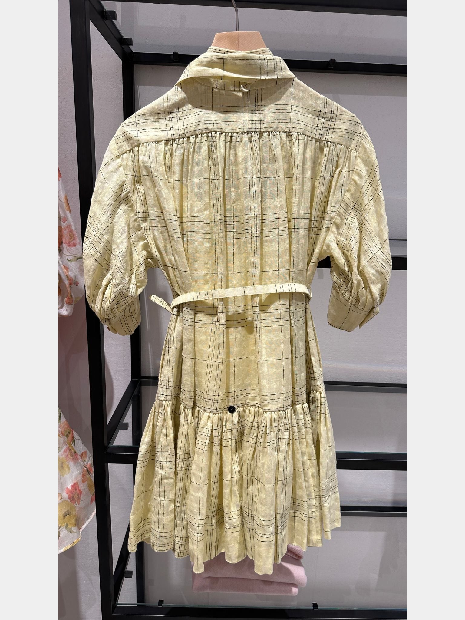 ZIMMERMANN Harmony Check Mini DressZIMMERMANN