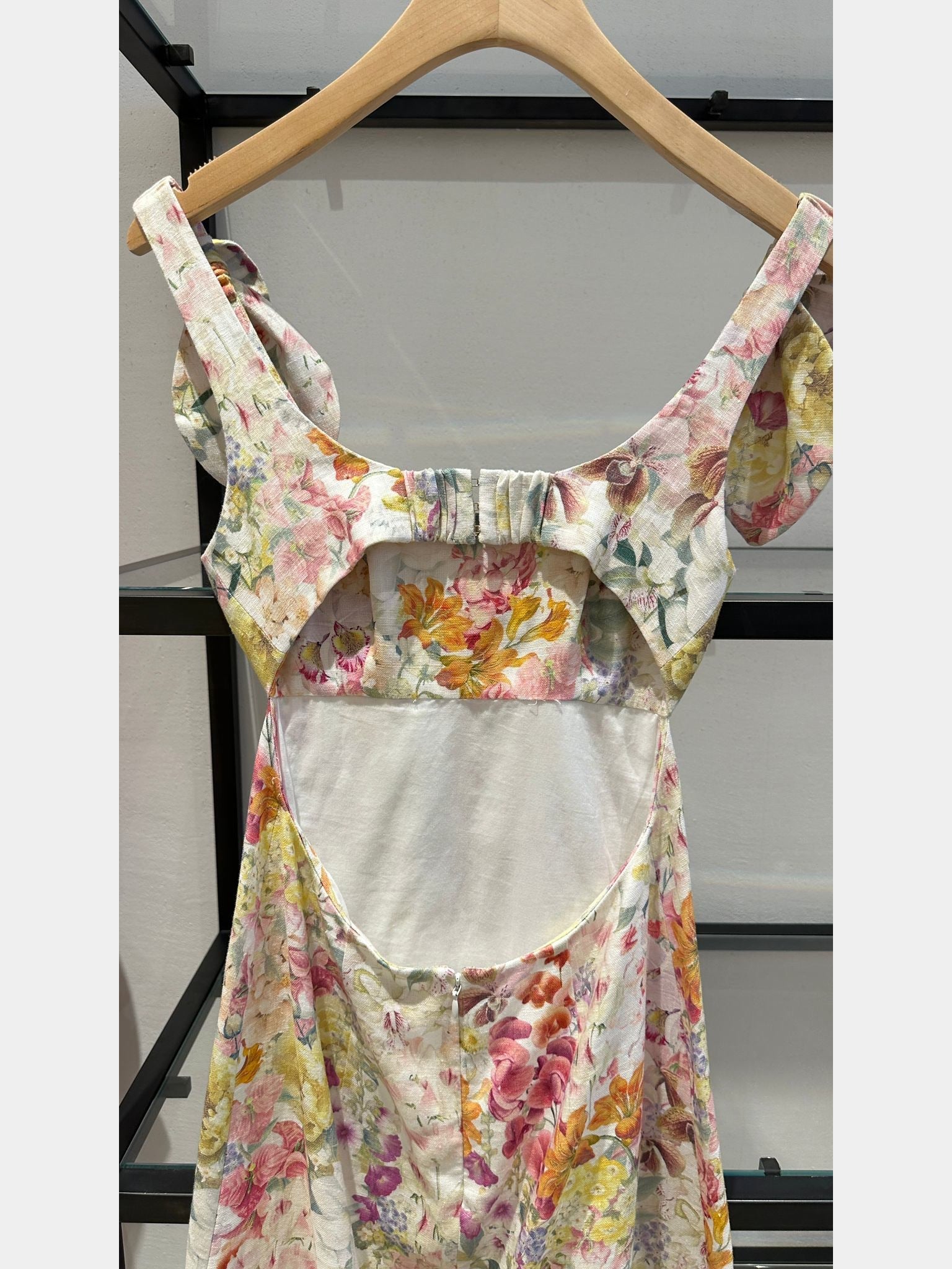 Zimmermann Harmony Floral Midi Dress in WhiteZimmermann
