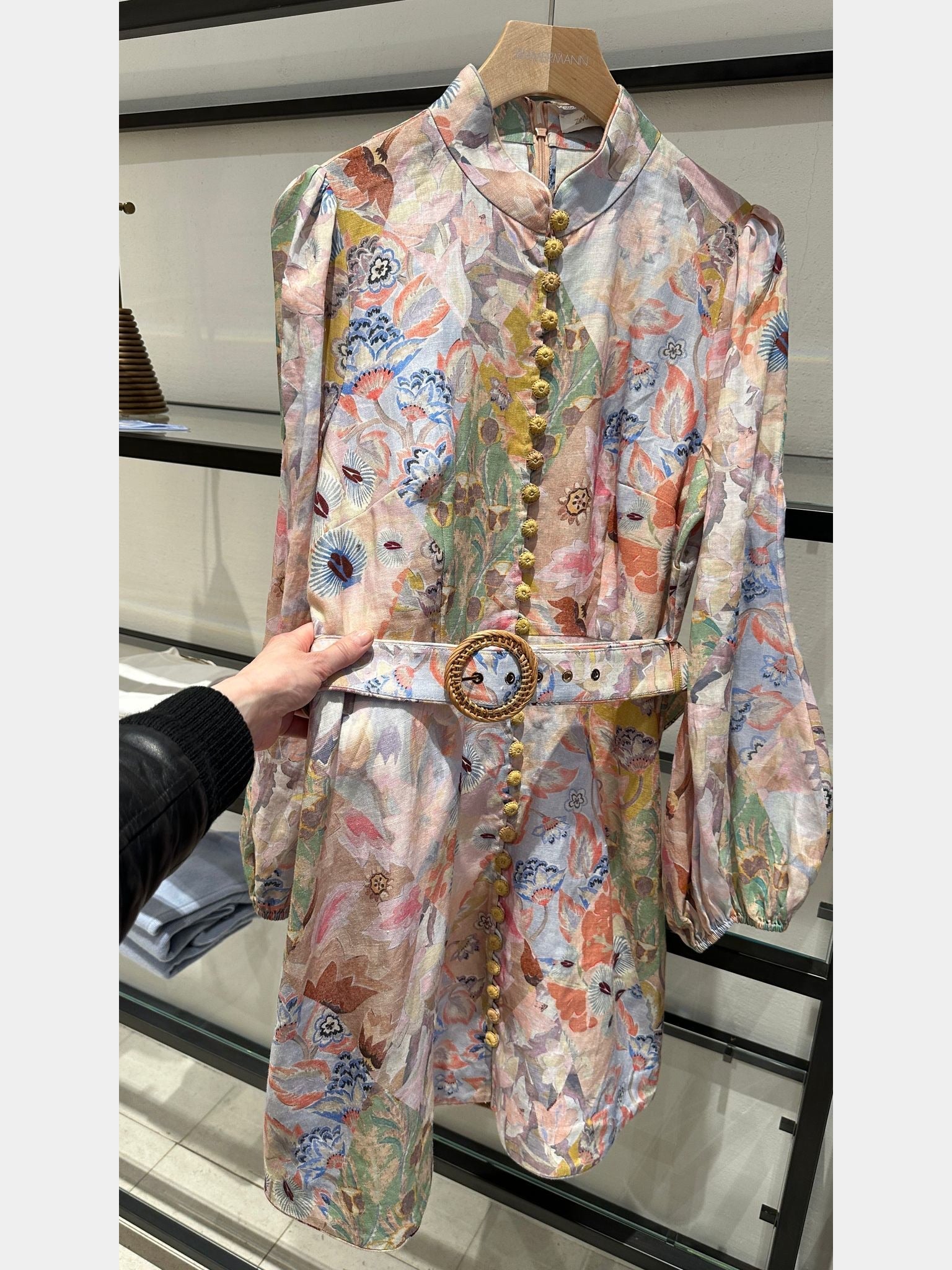 ZIMMERMANN Illustration Belted Mini DressZIMMERMANN