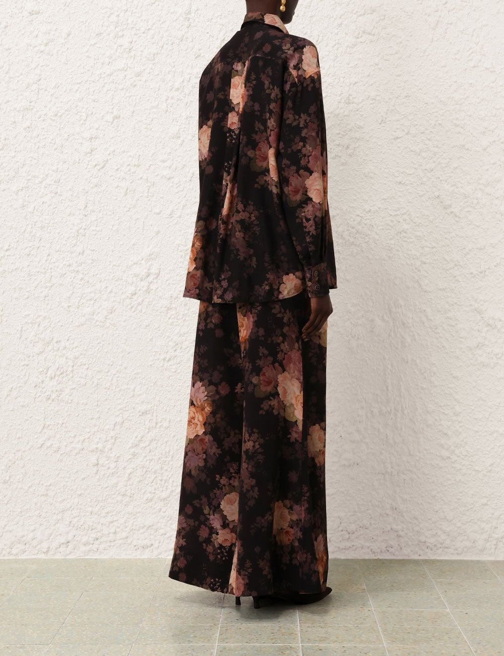 ZIMMERMANN Illustration Lace Scarf ShirtZIMMERMANN