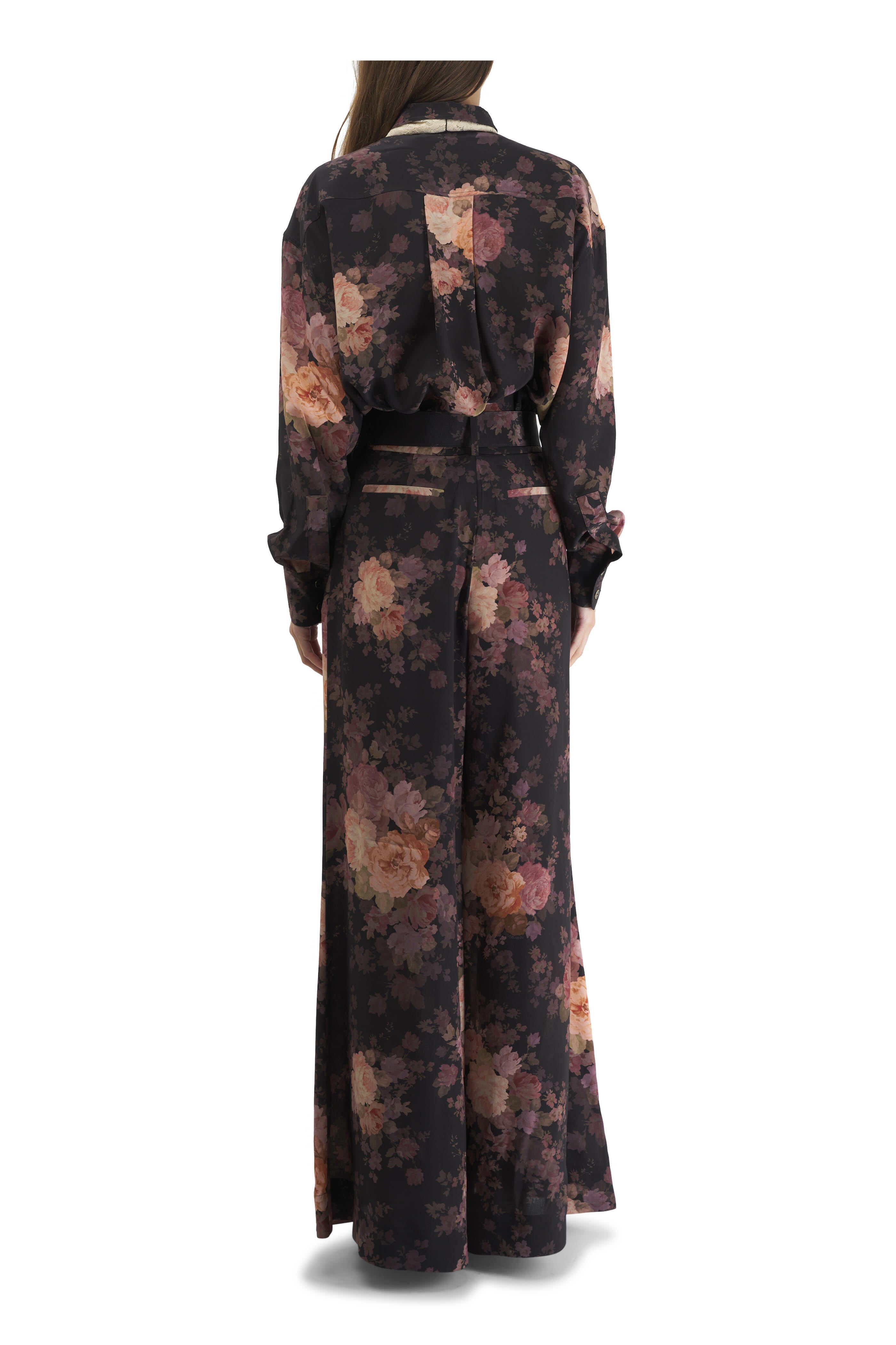 ZIMMERMANN Illustration Lace Scarf ShirtZIMMERMANN