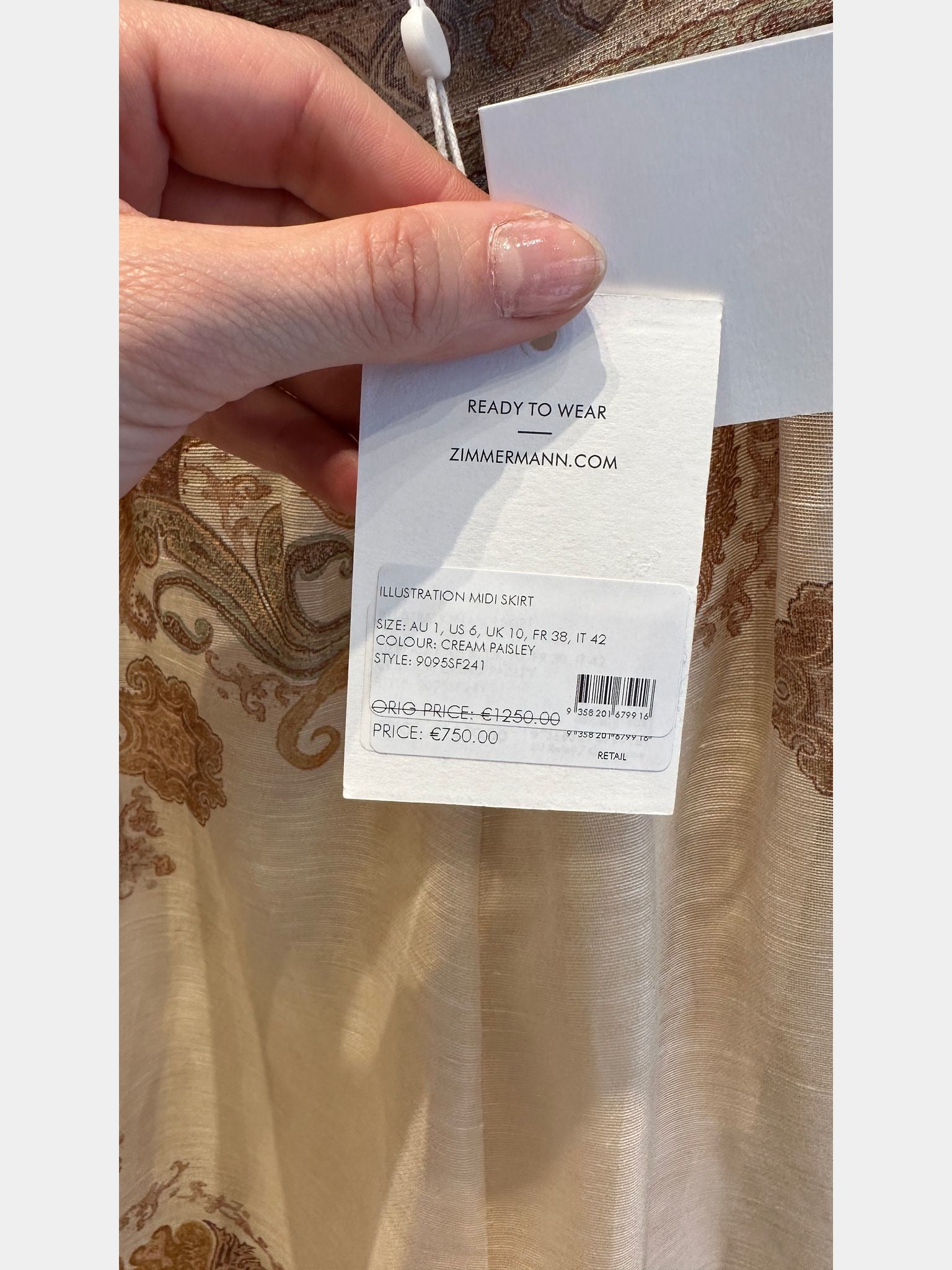 ZIMMERMANN Illustration Midi SkirtZIMMERMANN