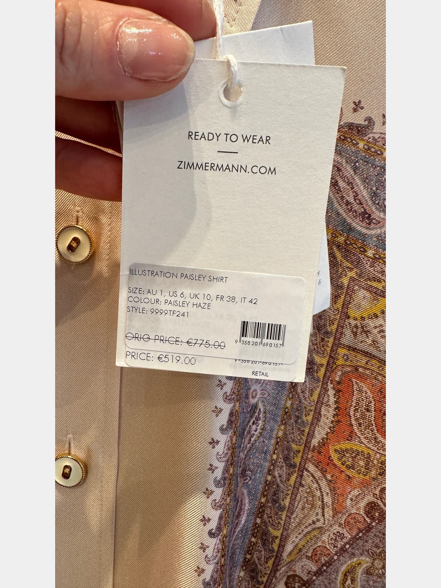 ZIMMERMANN Illustration Paisley ShirtZIMMERMANN