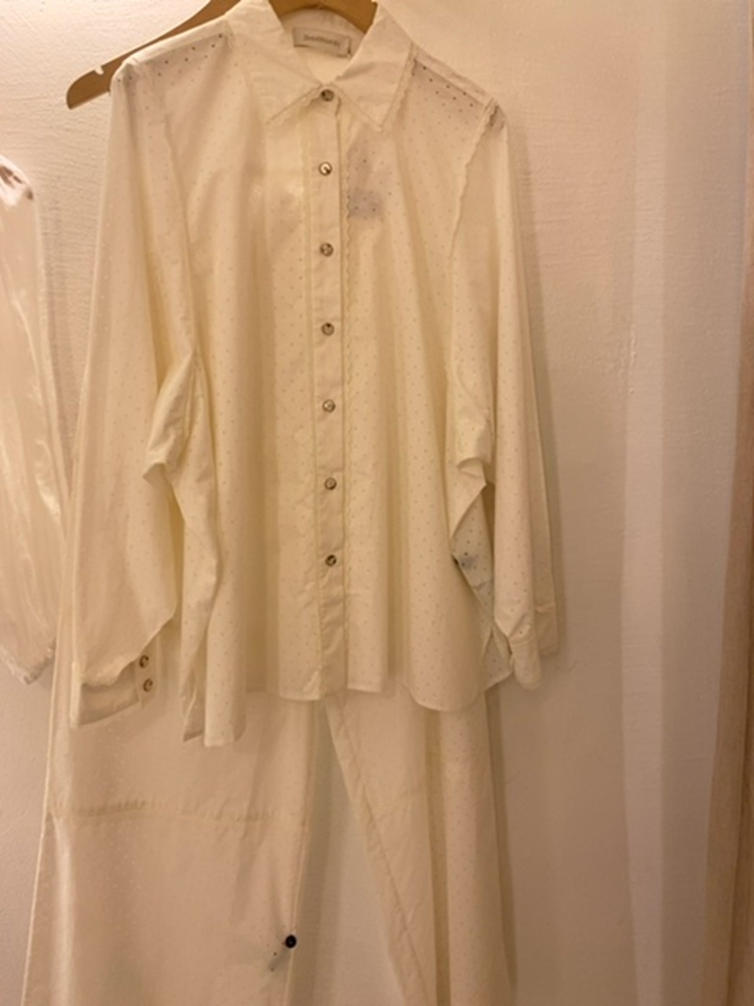 ZIMMERMANN Koszula Damska Ivory Natura Burnout Oversized ShirtZimmermann