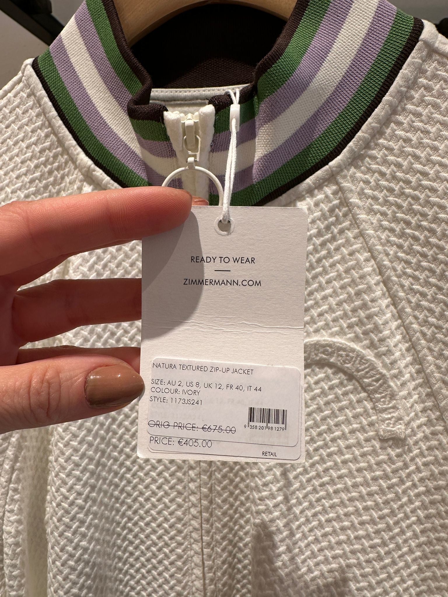 ZIMMERMANN Natura Textured Zip - Up JacketZimmermann