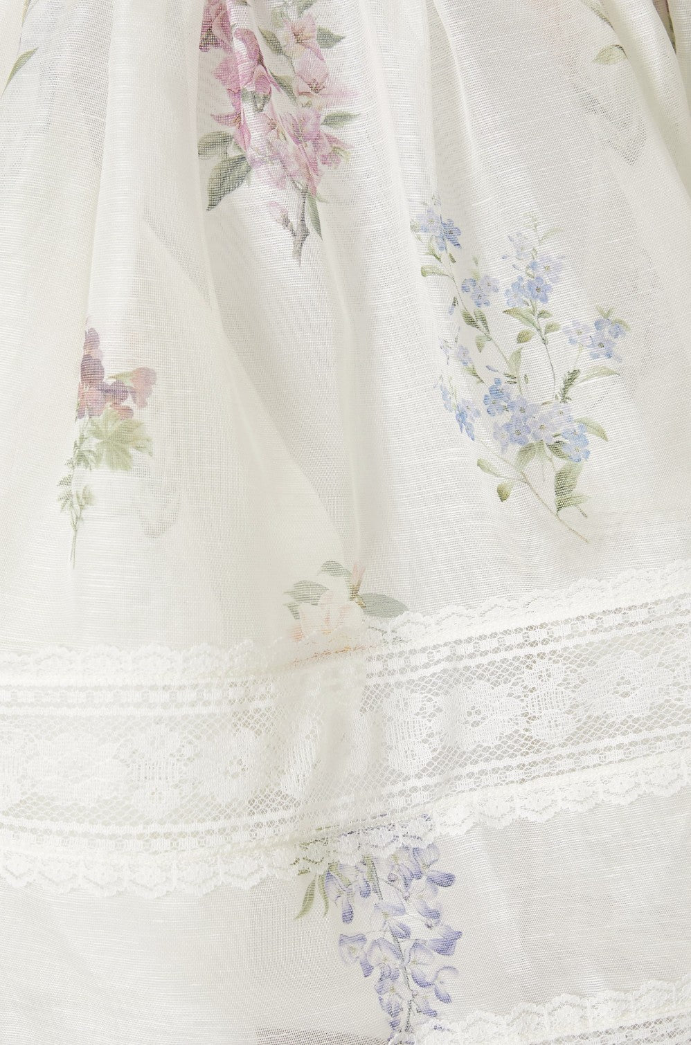 ZIMMERMANN Natura V Neck Lace Mini DressZimmermann