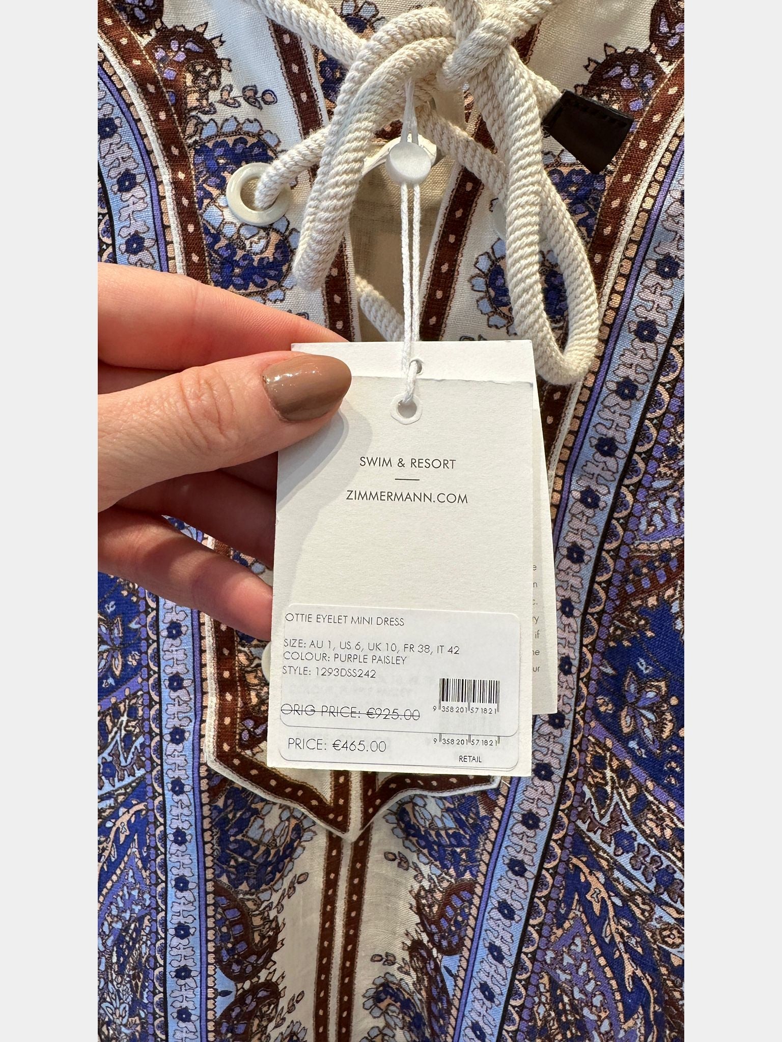 ZIMMERMANN Ottie Eyelet Mini DressZimmermann