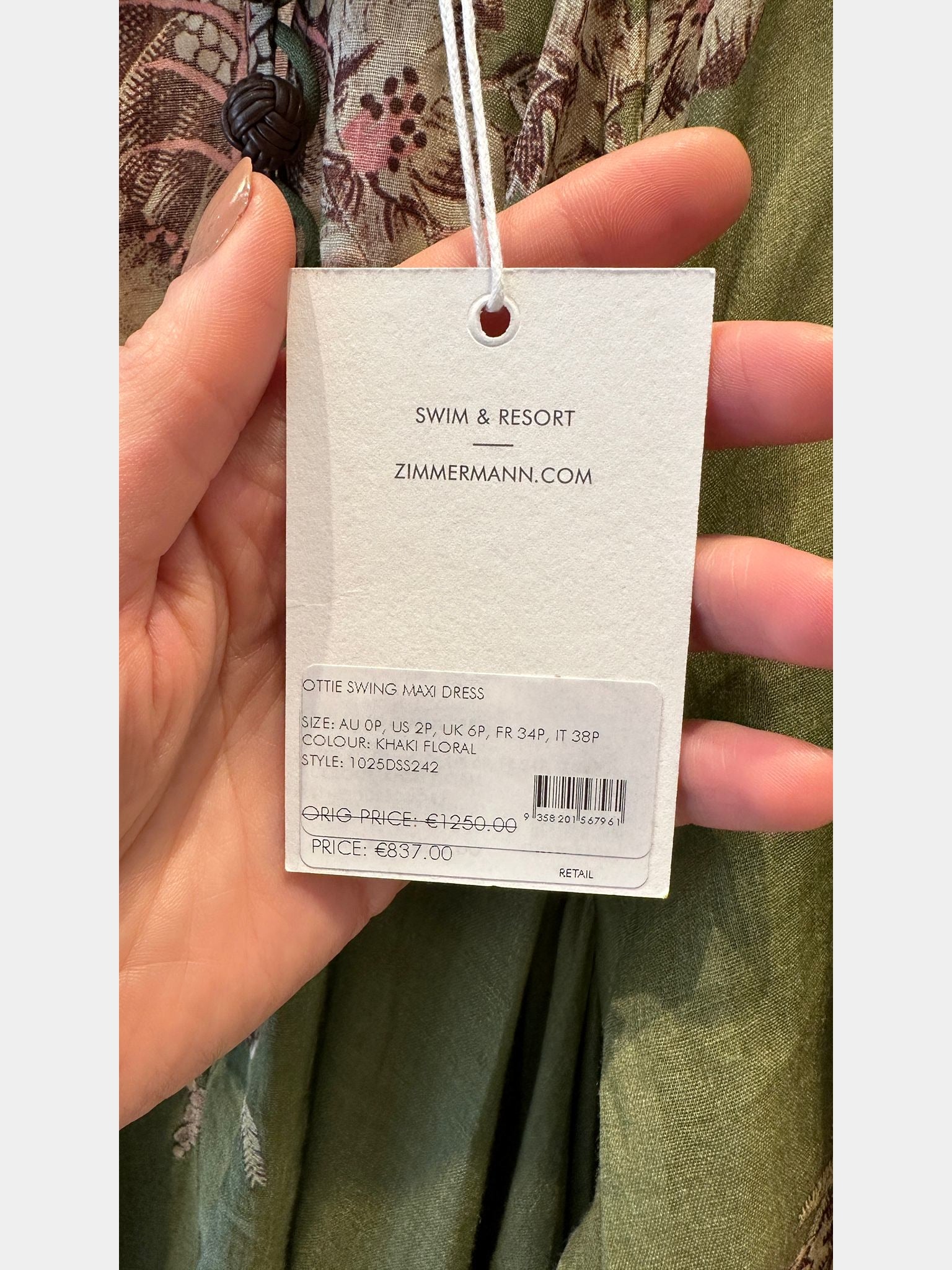 ZIMMERMANN Ottie Swing Maxi DressZIMMERMANN