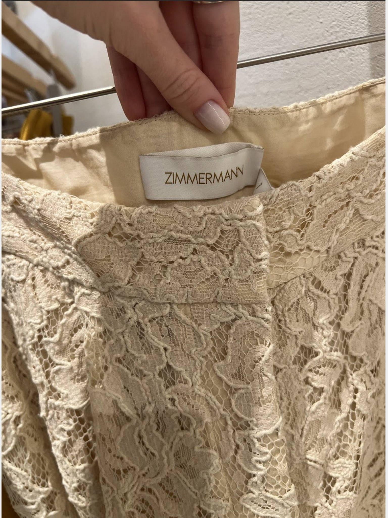 ZIMMERMANN Spodnie Damskie Tea Natura LaceZimmermann