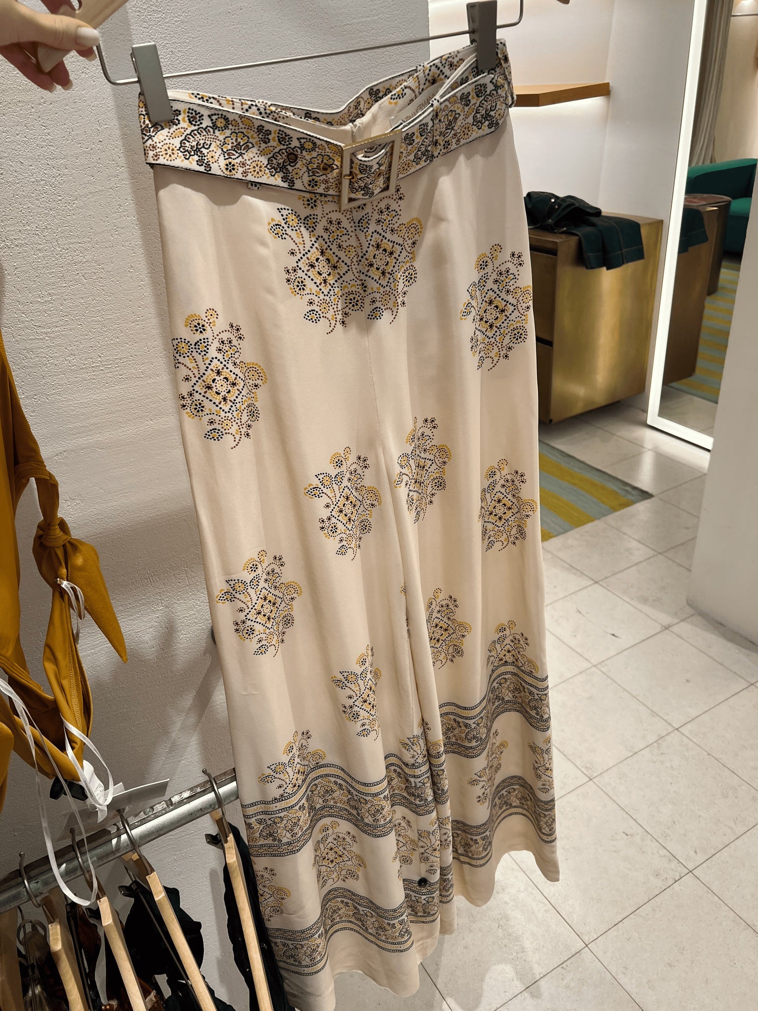 ZIMMERMANN Spodnie Damskie Utility Dot Lemon Wide LegZimmermann