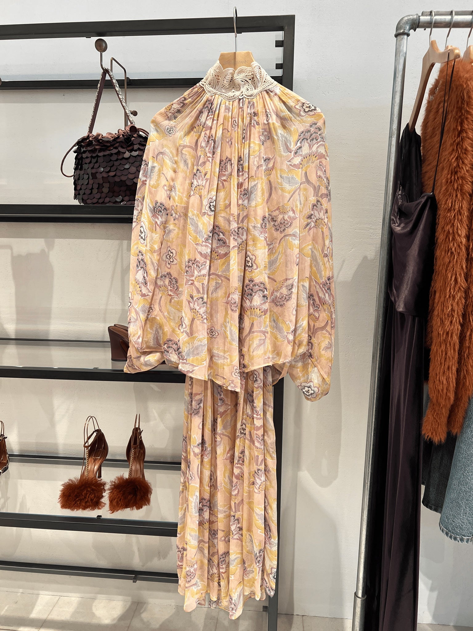 ZIMMERMANN Sukienka Damska Citrine Eden Illustration Lace Edge Dress 0890DF241Zimmermann