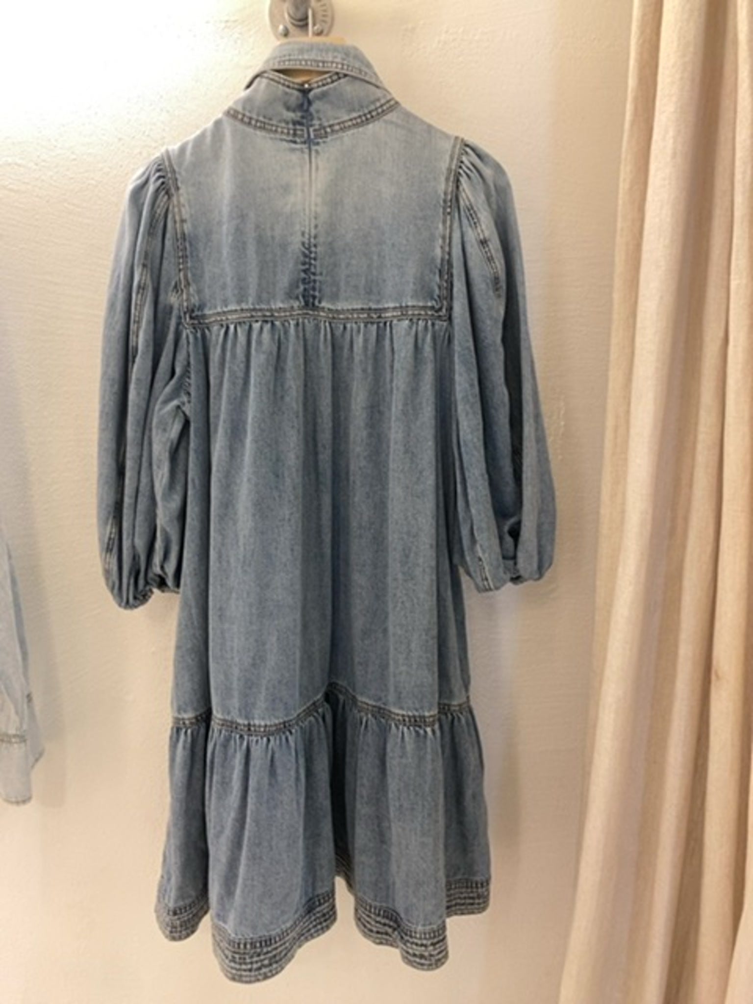 ZIMMERMANN Sukienka Damska Denim Smock Dress NiebieskaZimmermann