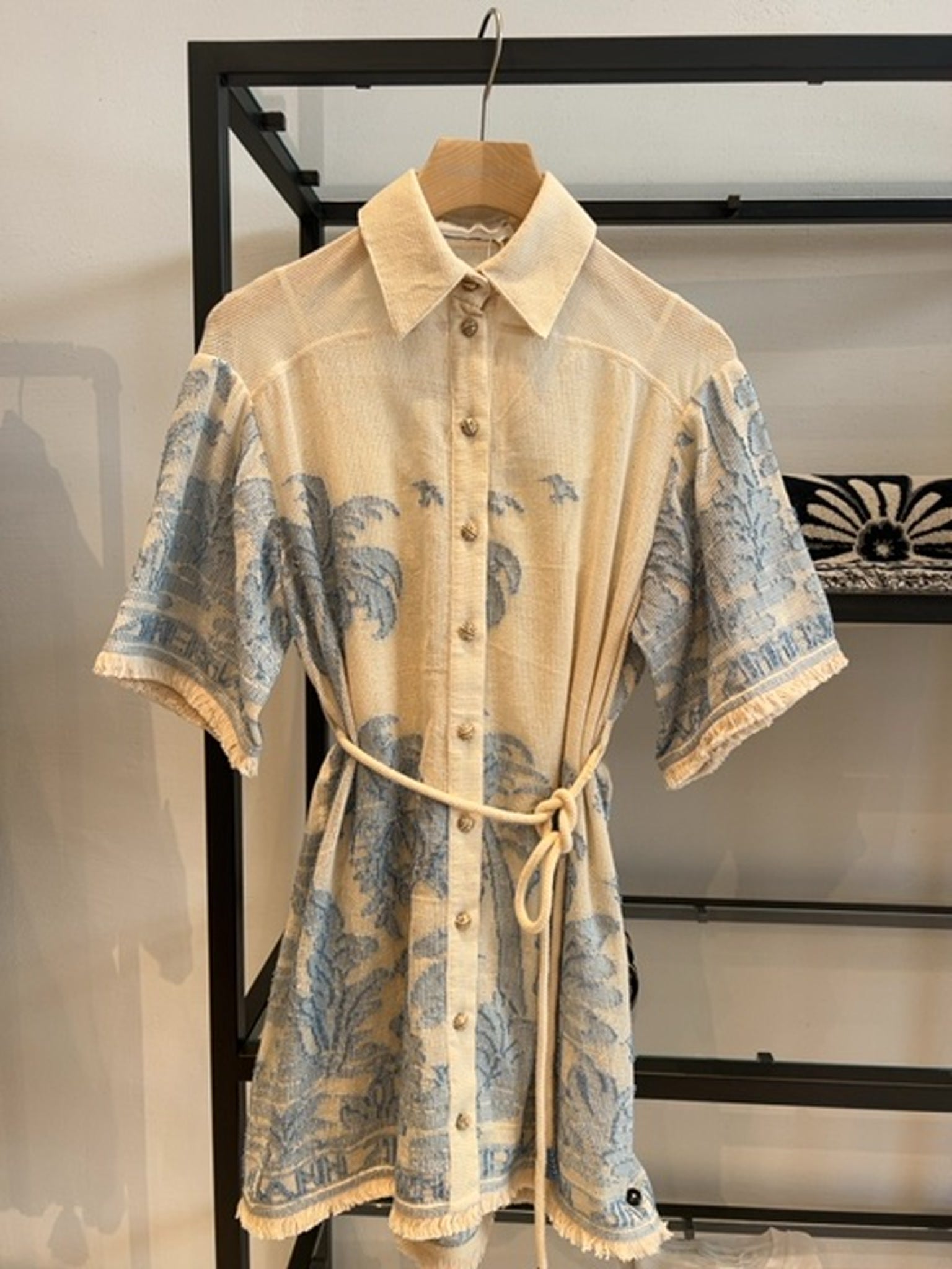 Zimmermann Sukienka Damska Dottie Palm Shirt DressZimmermann