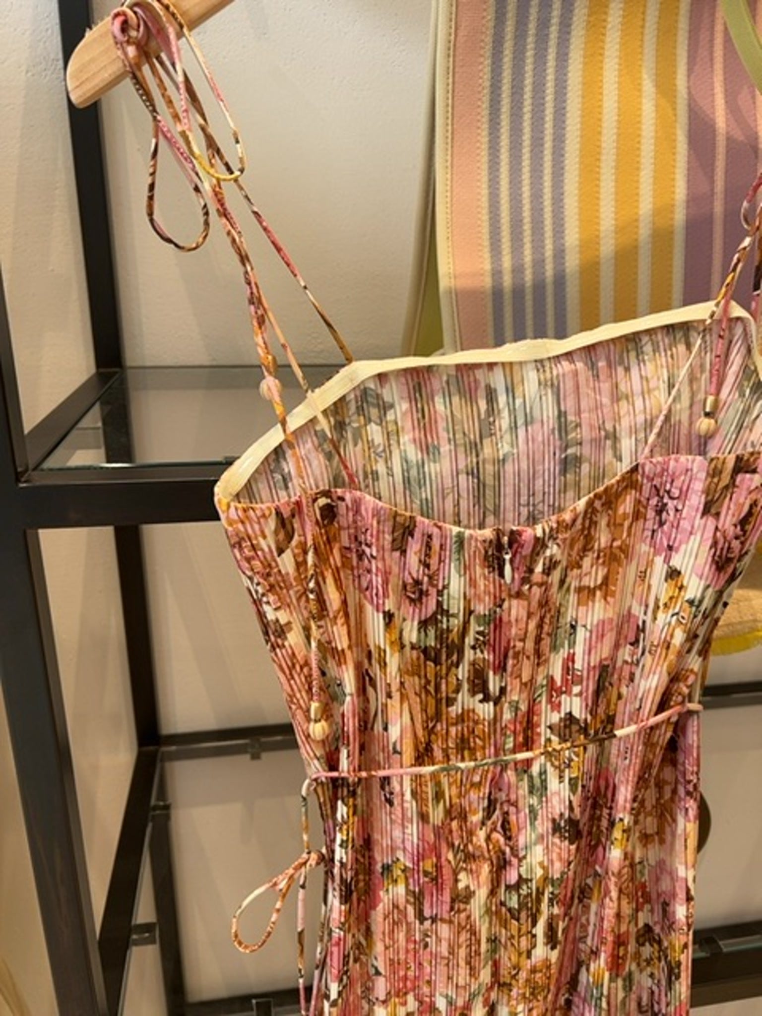 ZIMMERMANN Sukienka Damska Golden Pleated Slip DressZimmermann