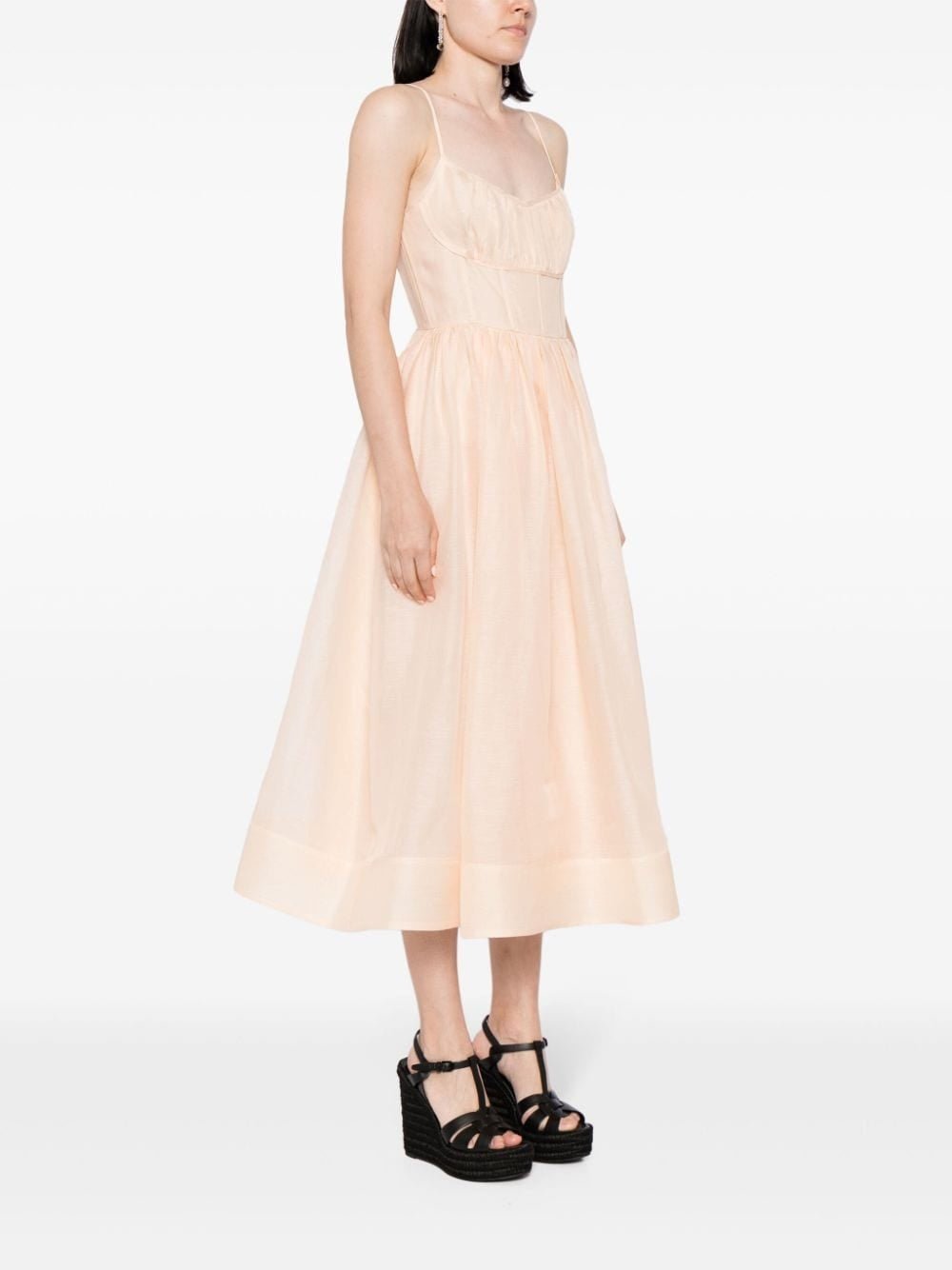 ZIMMERMANN Sukienka Damska Light Peach Jedwabna 9688DS241Zimmermann