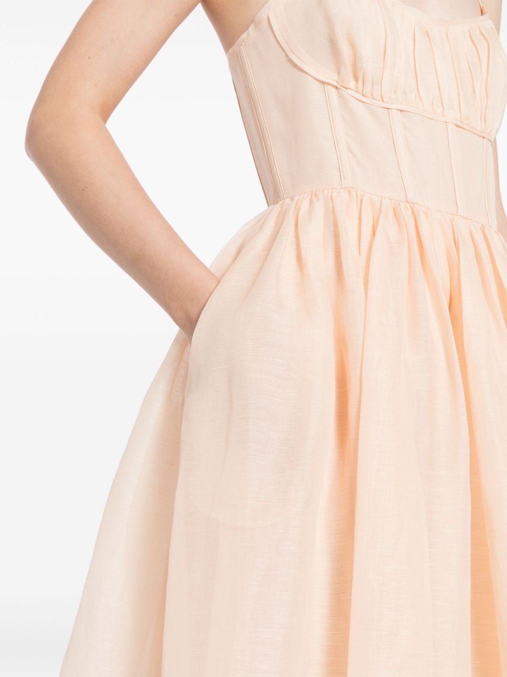 ZIMMERMANN Sukienka Damska Light Peach Jedwabna 9688DS241Zimmermann