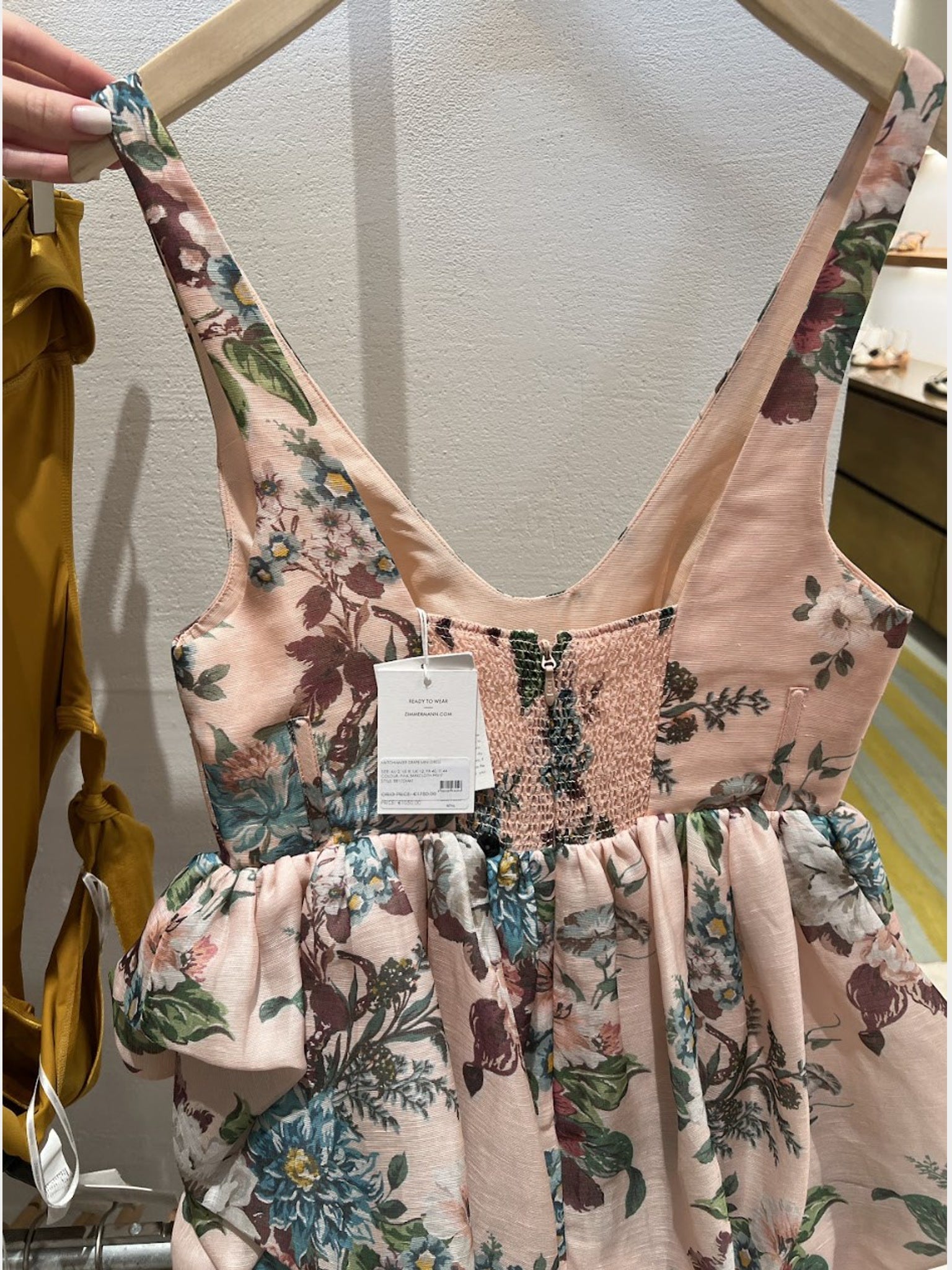 ZIMMERMANN Sukienka Damska Pink Barkcloth PrintZimmermann