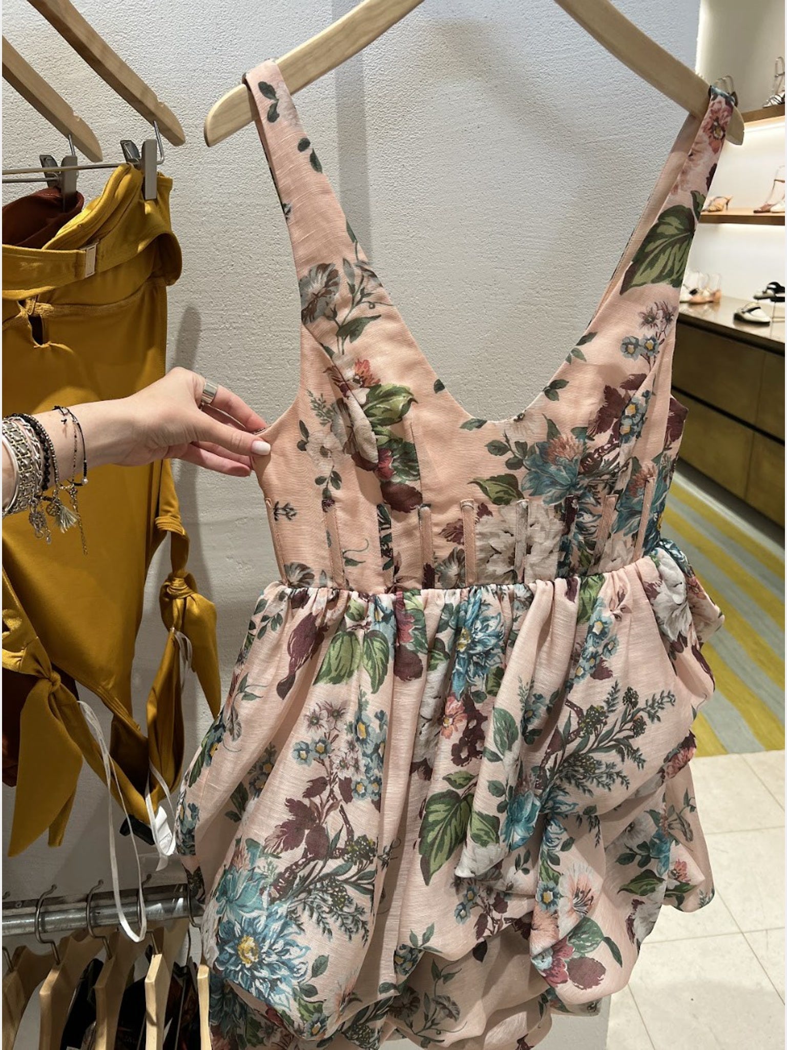 ZIMMERMANN Sukienka Damska Pink Barkcloth PrintZimmermann