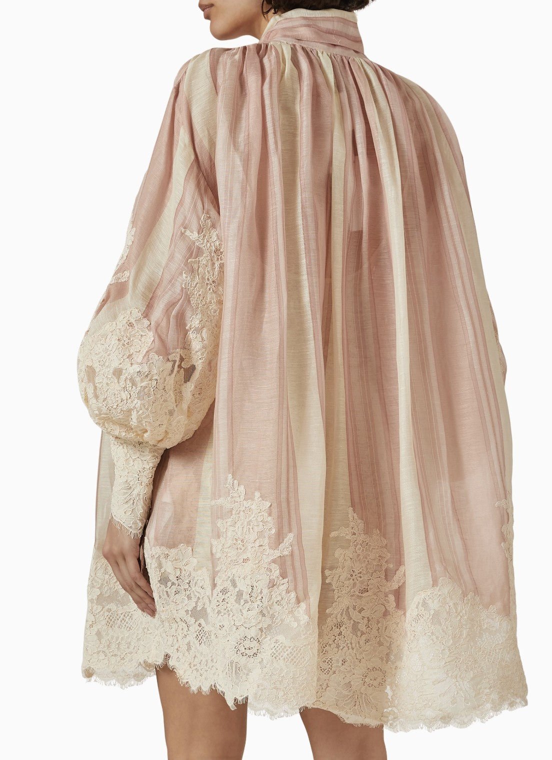 ZIMMERMANN Sukienka Damska Pink/Cream Stripe 8023DS241Zimmermann