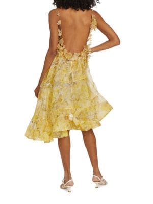 ZIMMERMANN Sukienka Damska Yellow Peony Harmony AsymmetricalZimmermann