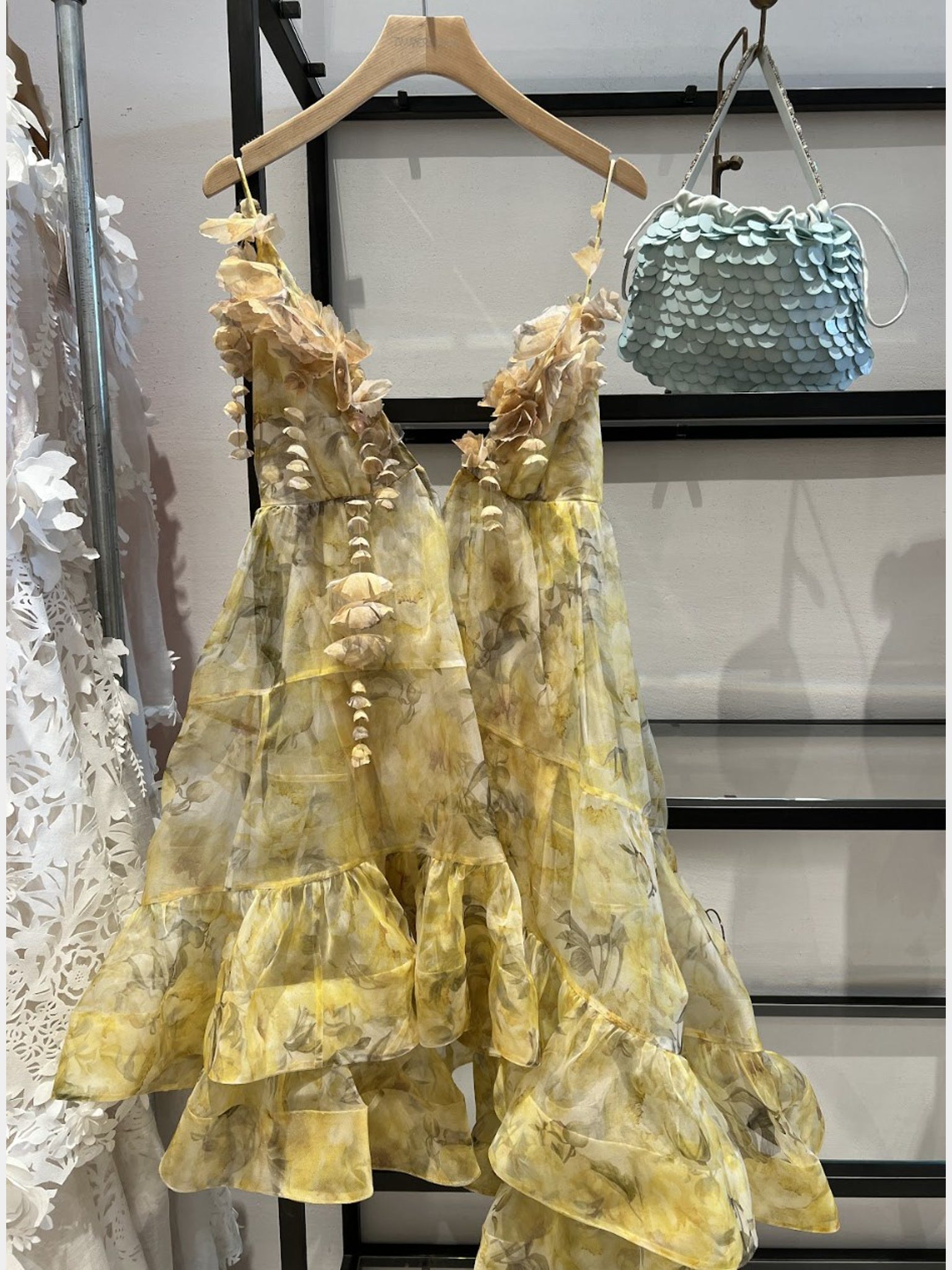 ZIMMERMANN Sukienka Damska Yellow Peony Harmony AsymmetricalZimmermann