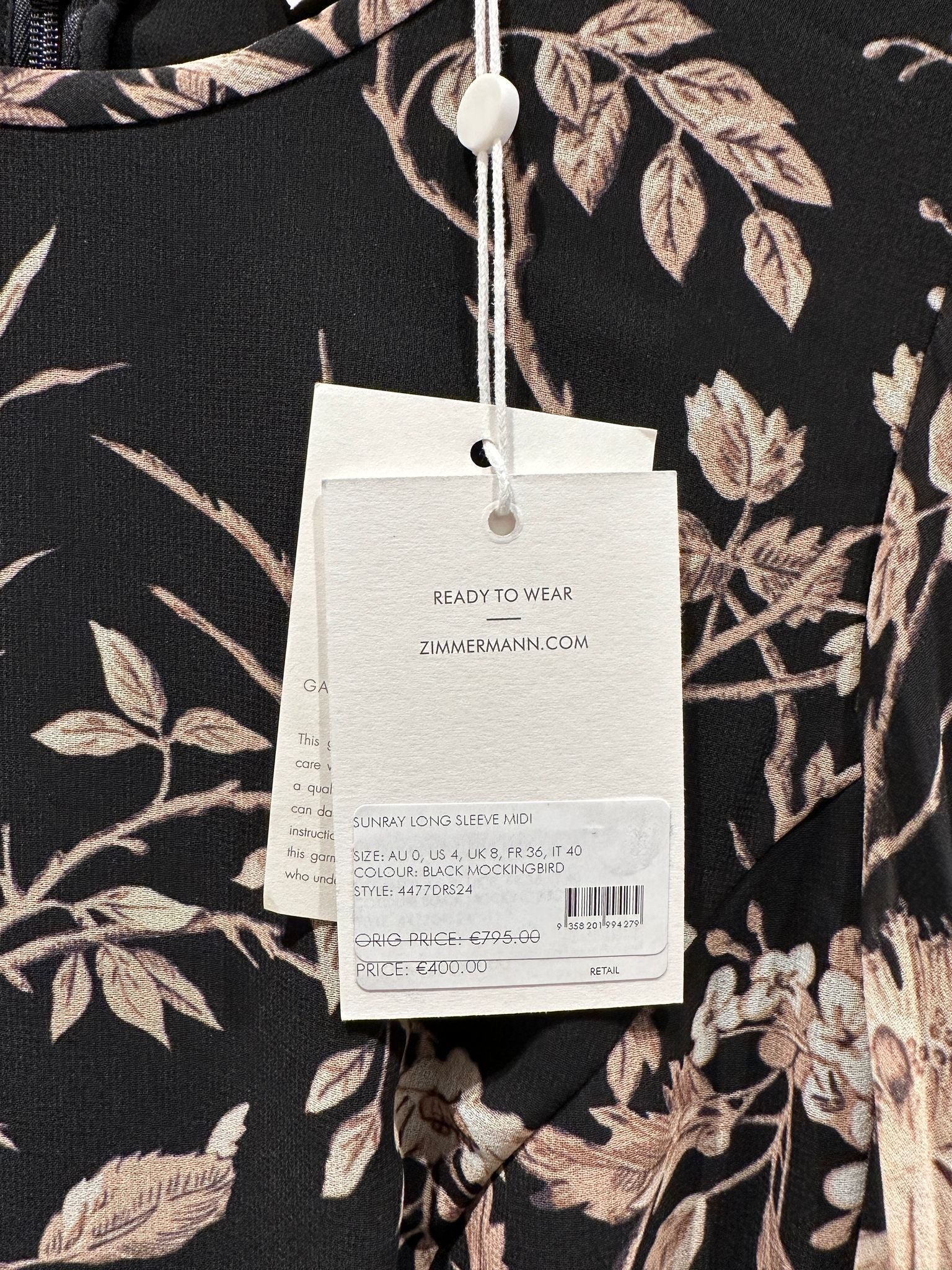 ZIMMERMANN Sunray Long Sleeve MidiZIMMERMANN