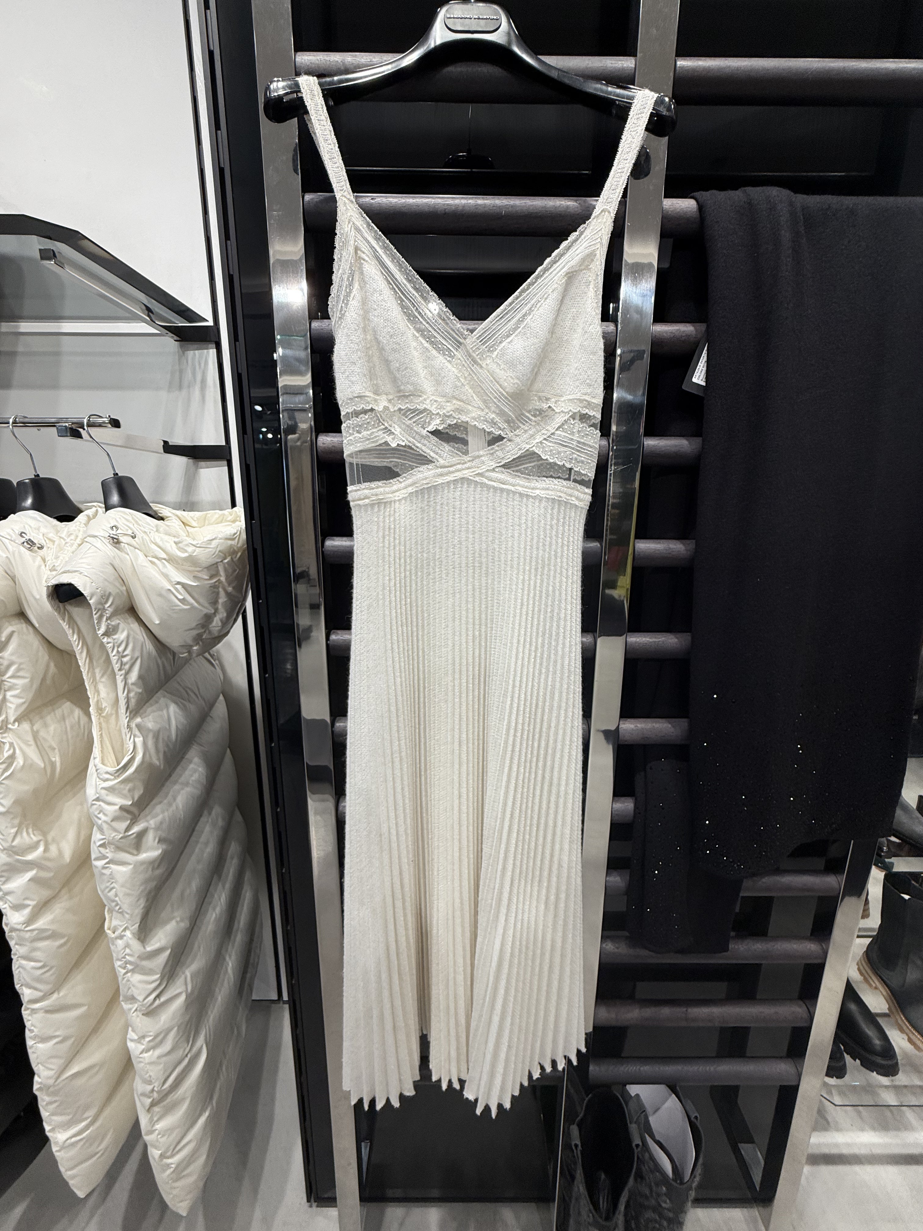 Ermanno Scervino Lace Pleated Dress