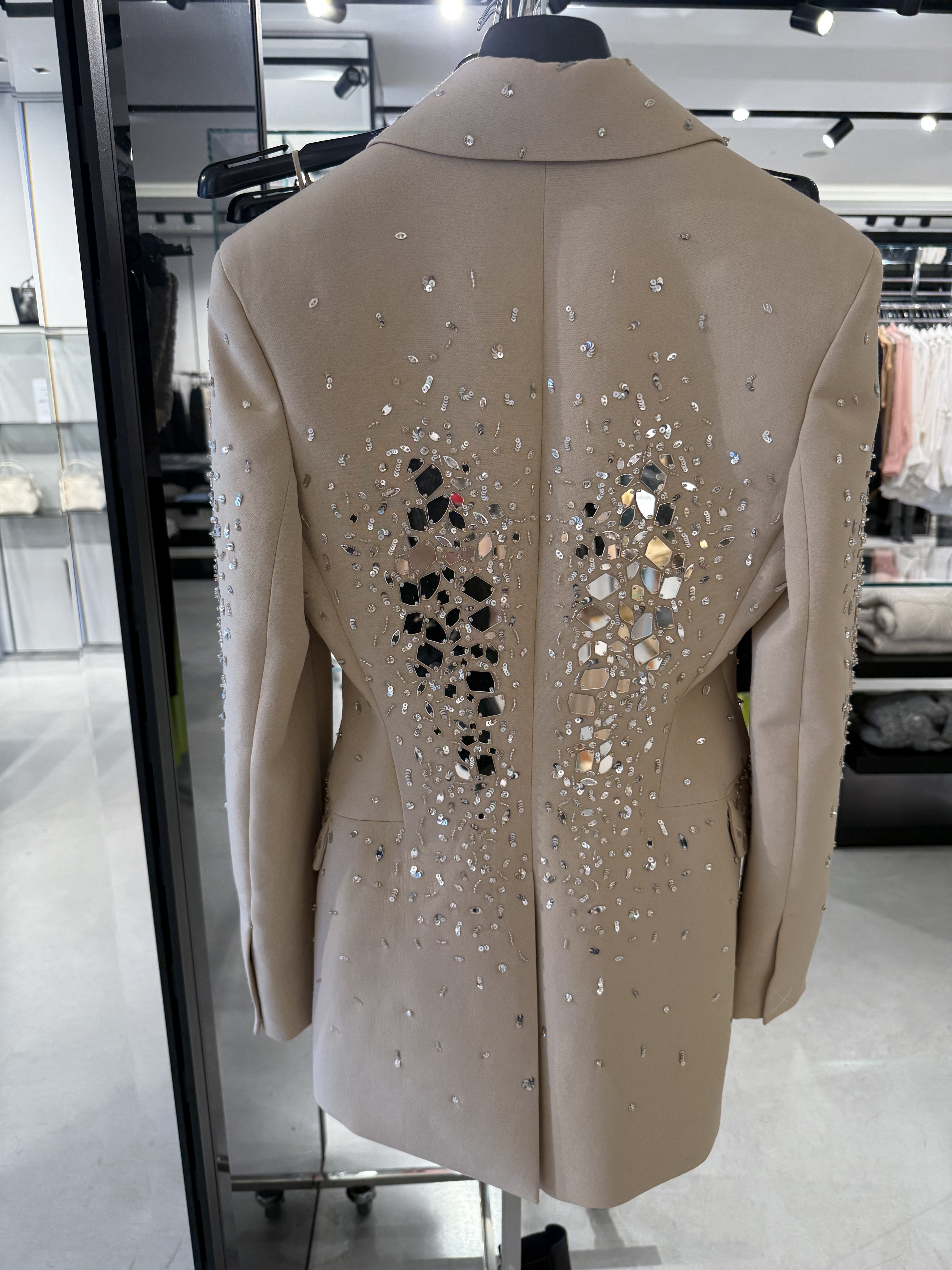Ermanno Scervino Embellished Beige Blazer