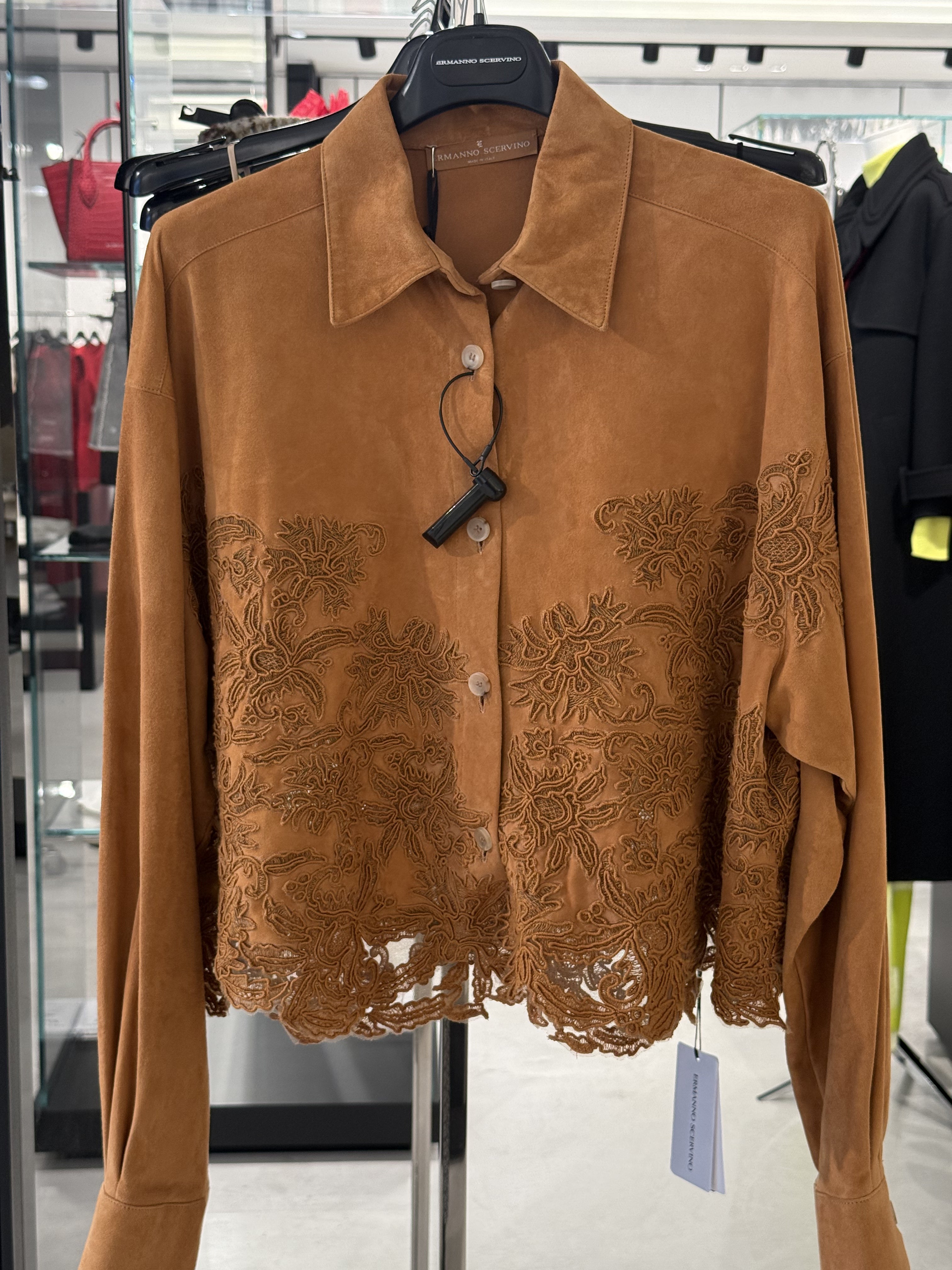 Ermanno Scervino Suede Lace Shirt