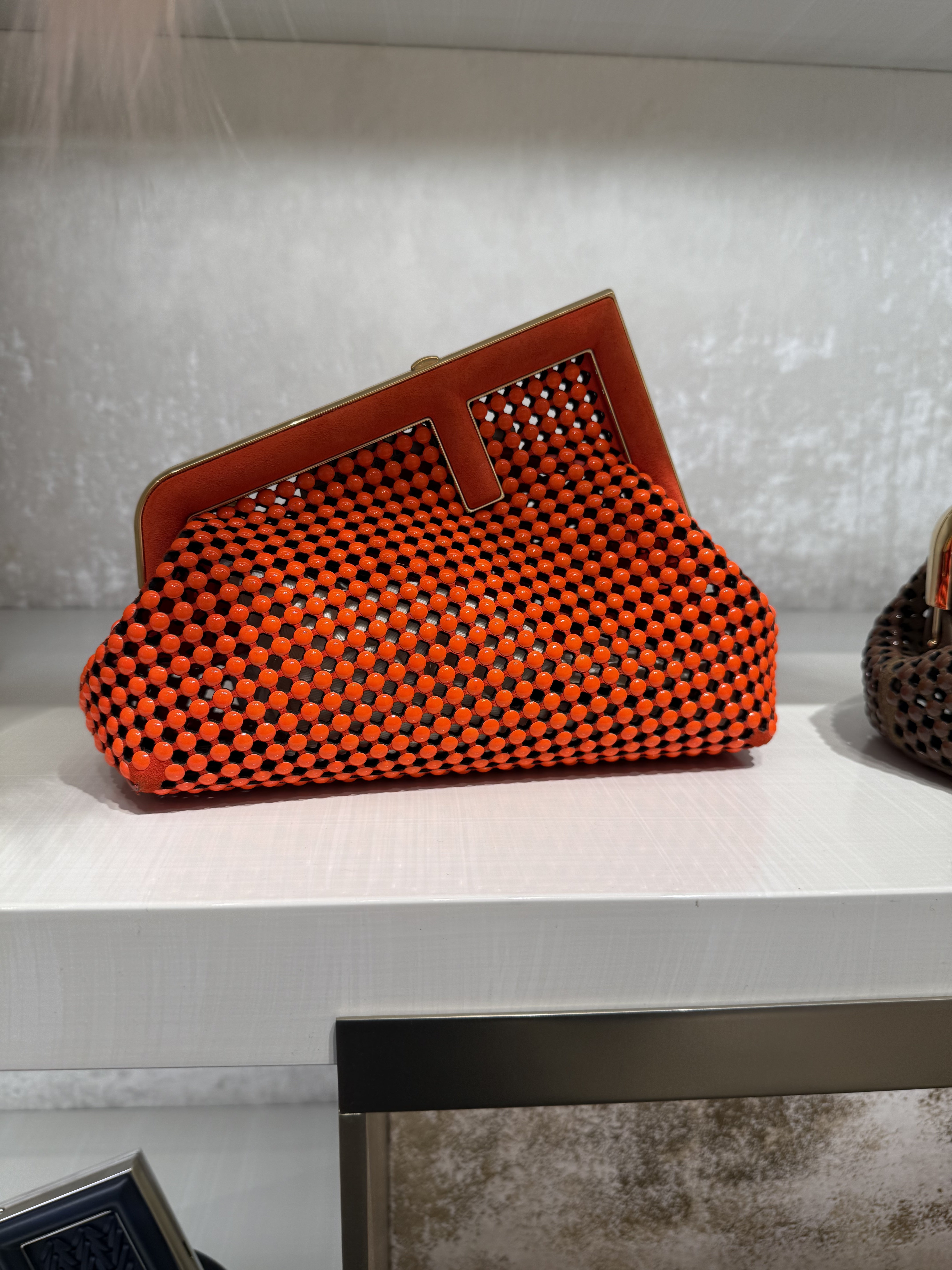 Fendi Pochette Bag Fendi First Goat Leather