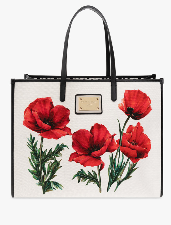 Dolce & Gabbana Shopper bag with floral motif