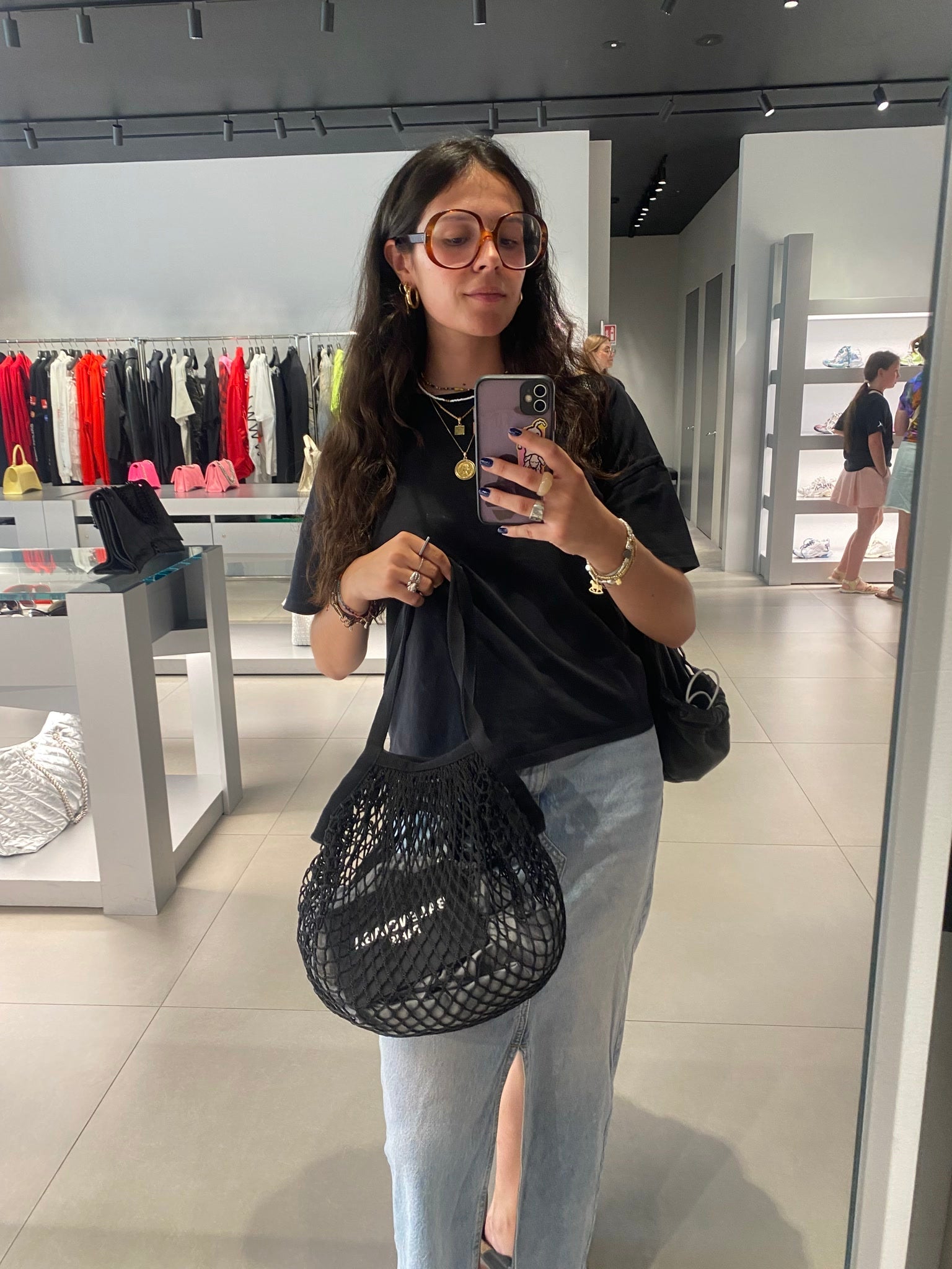 Balenciaga Damska torebka na ramię czarnaBalenciaga
