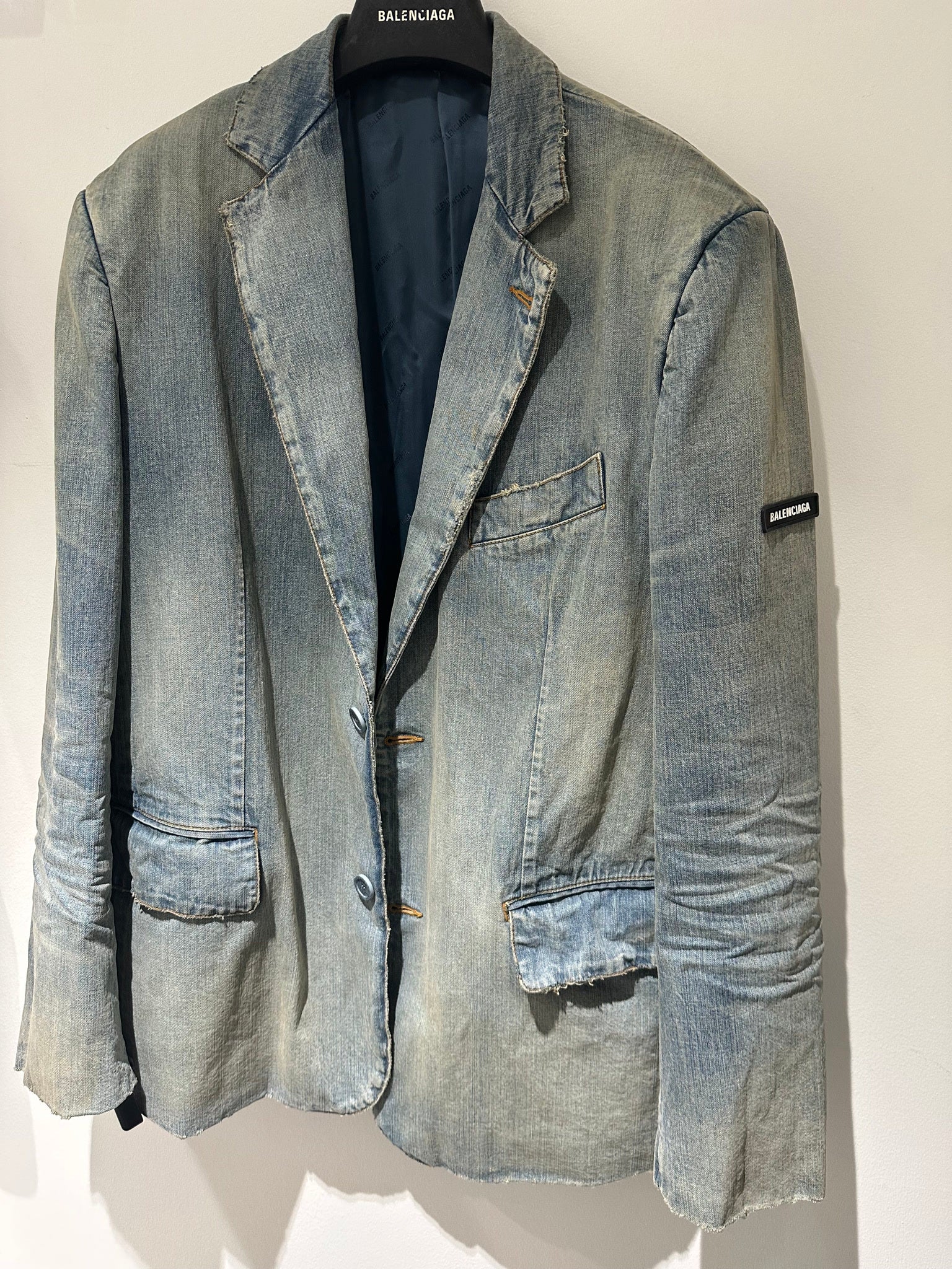 Balenciaga Japanese Ring Blue Denim Blonde RingBalenciaga