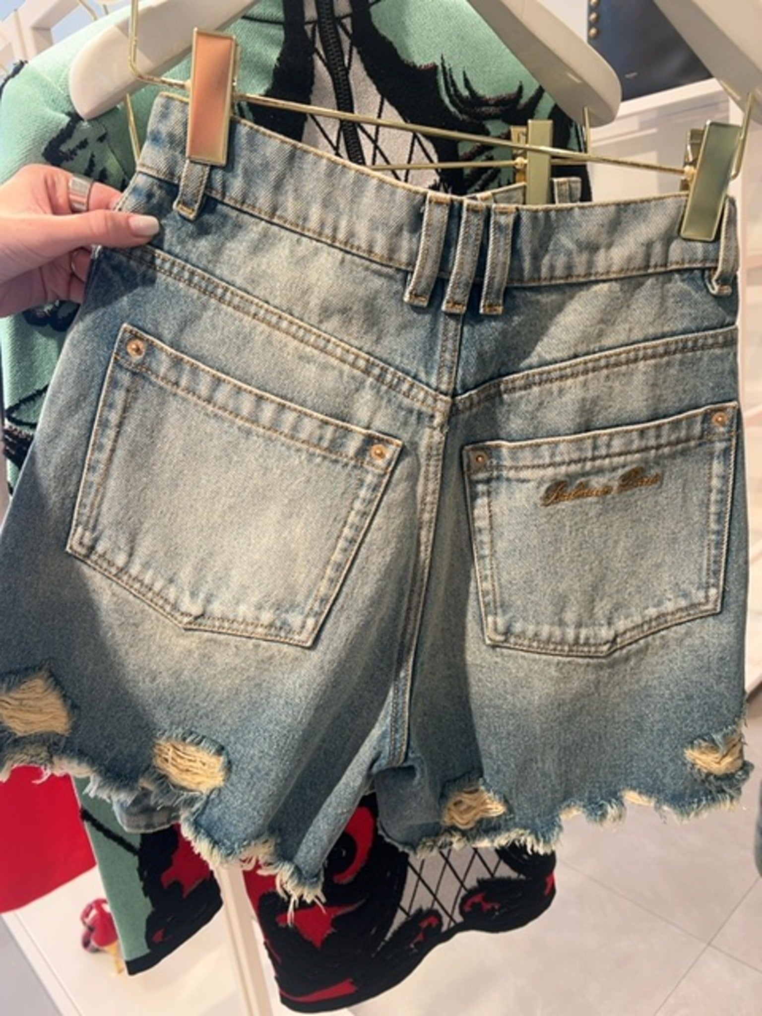 Balmain Damskie szorty jeansoweBalmain