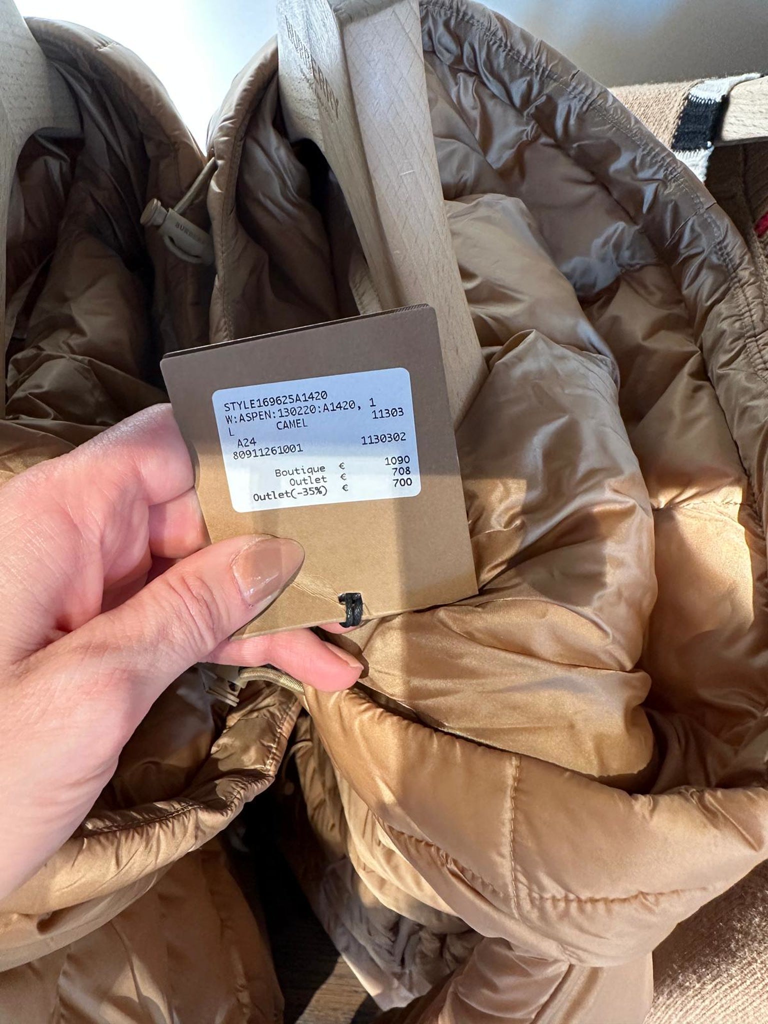 Burberry Camel JacketBurberry