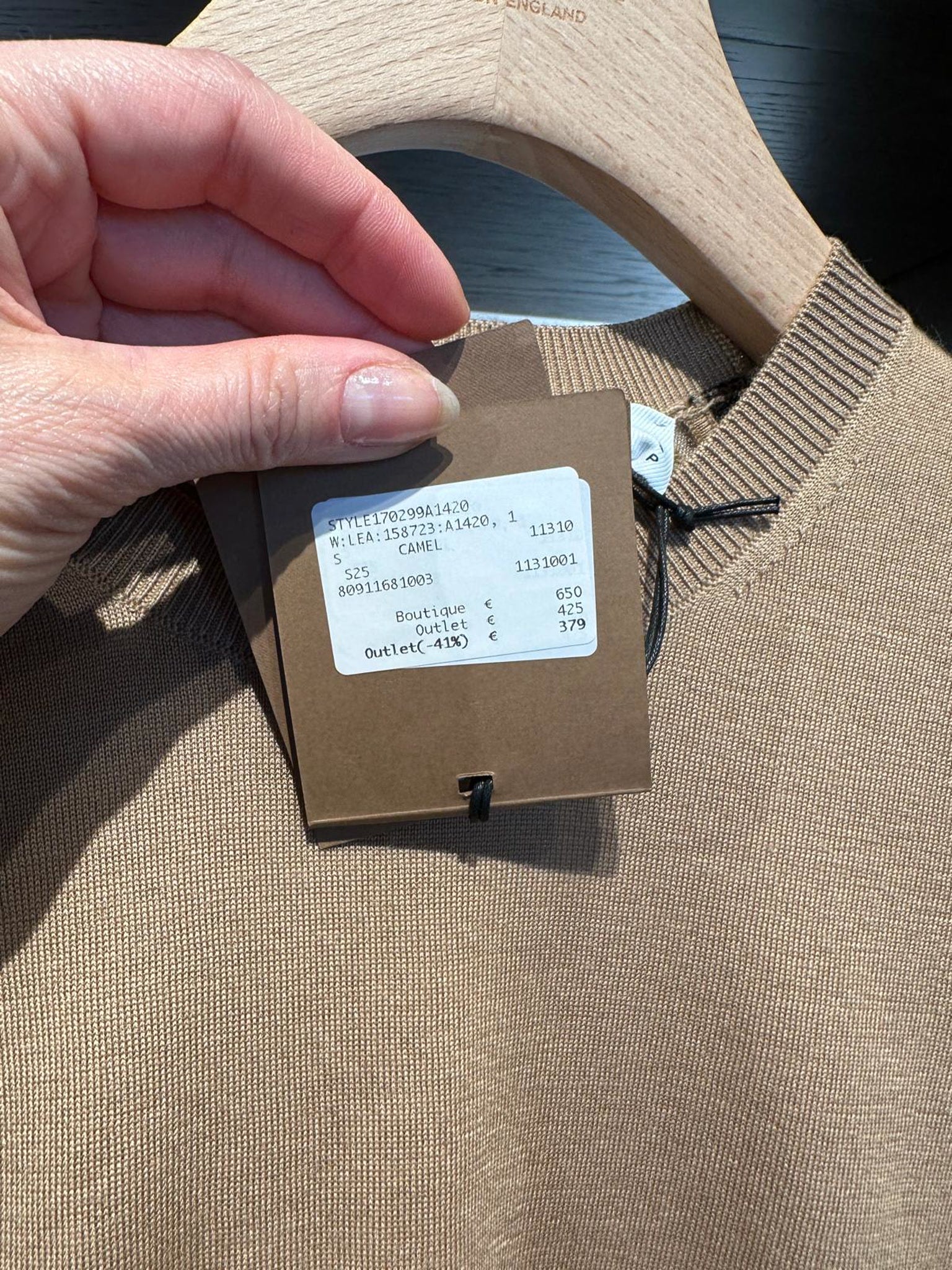 Burberry Camel SweaterBurberry