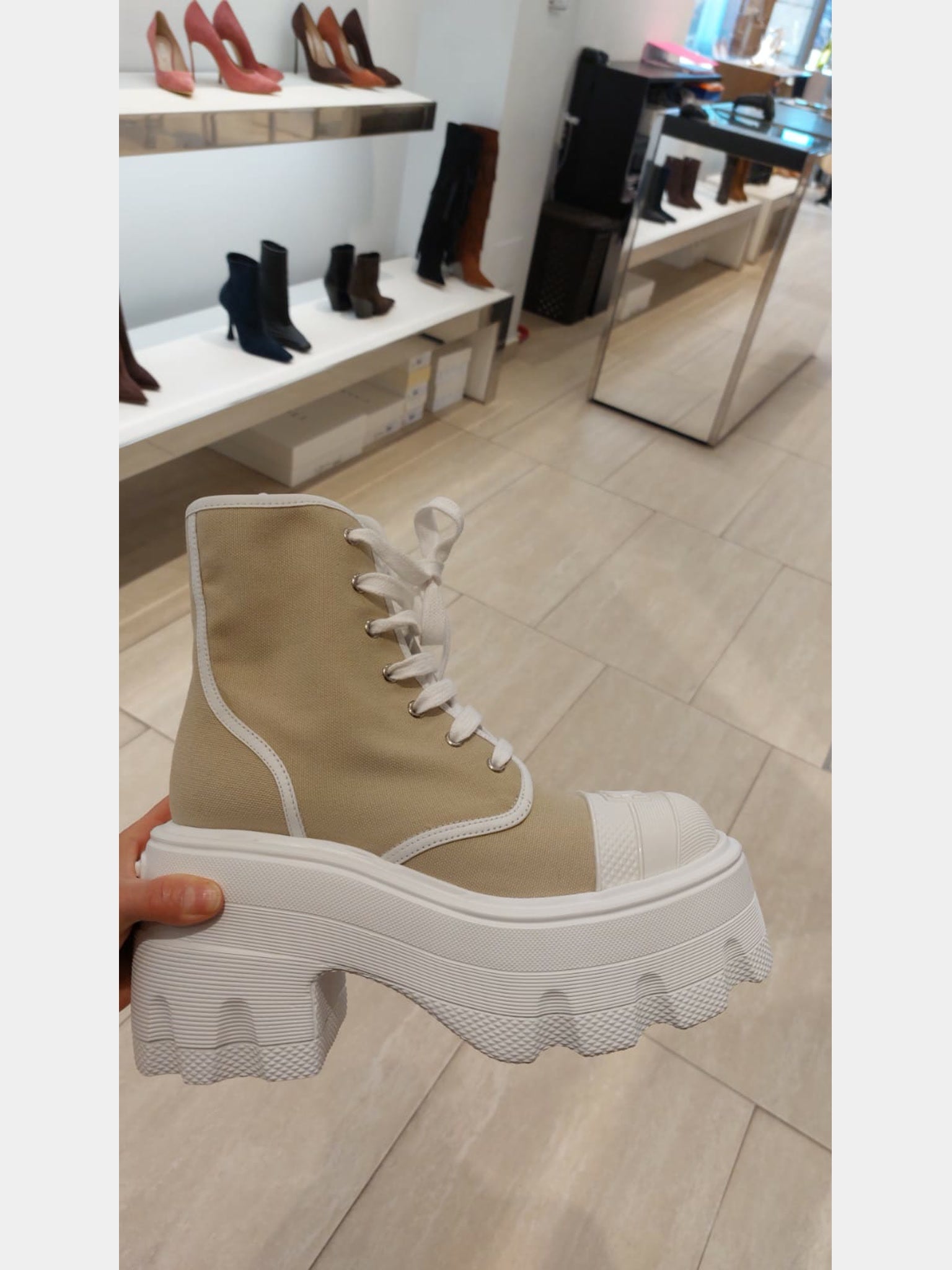 Casadei Chunky Platform BootsCasadei