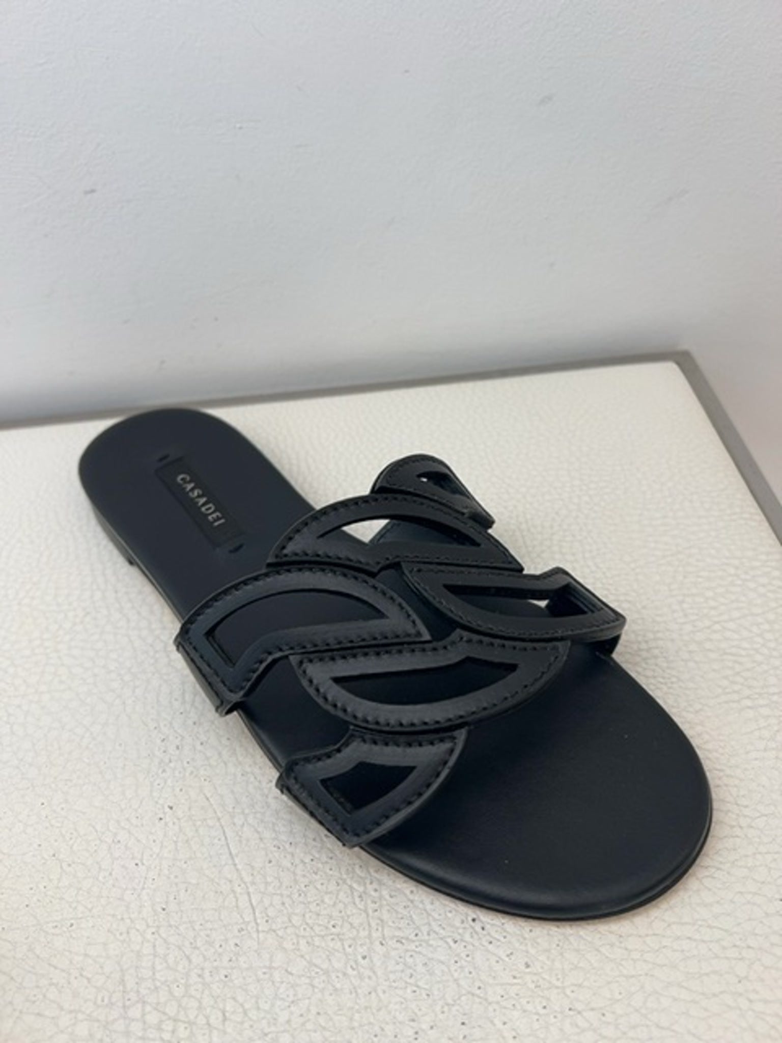 Casadei Damskie klapki czarneCasadei