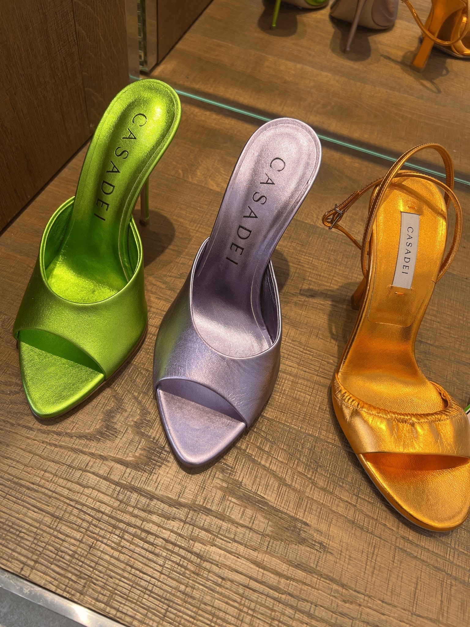 Casadei Damskie Obcasy ZieloneCasadei