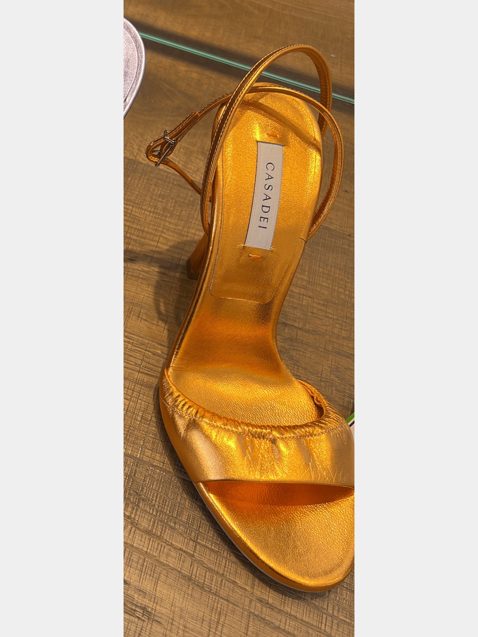 Casadei Damskie Pomarańczowe SandałyCasadei