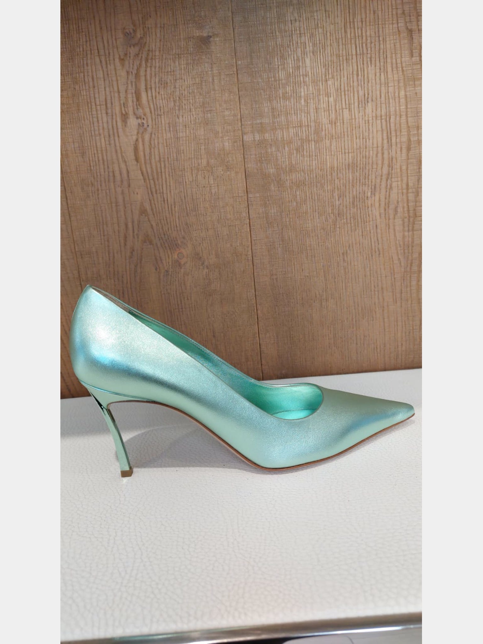 Casadei Flash Green HeelsCasadei