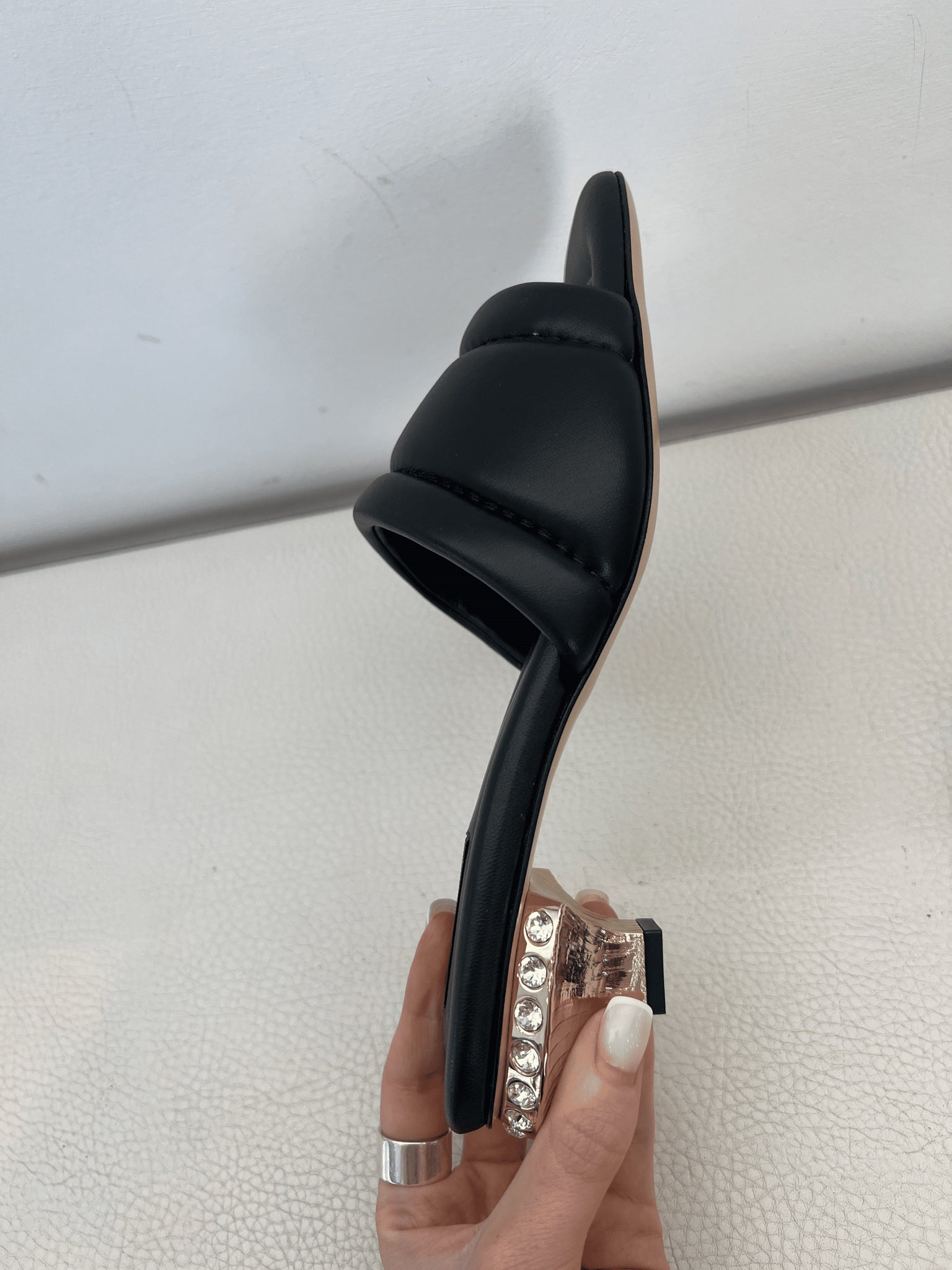 Casadei Klapki Damskie Na ObcasieCasadei