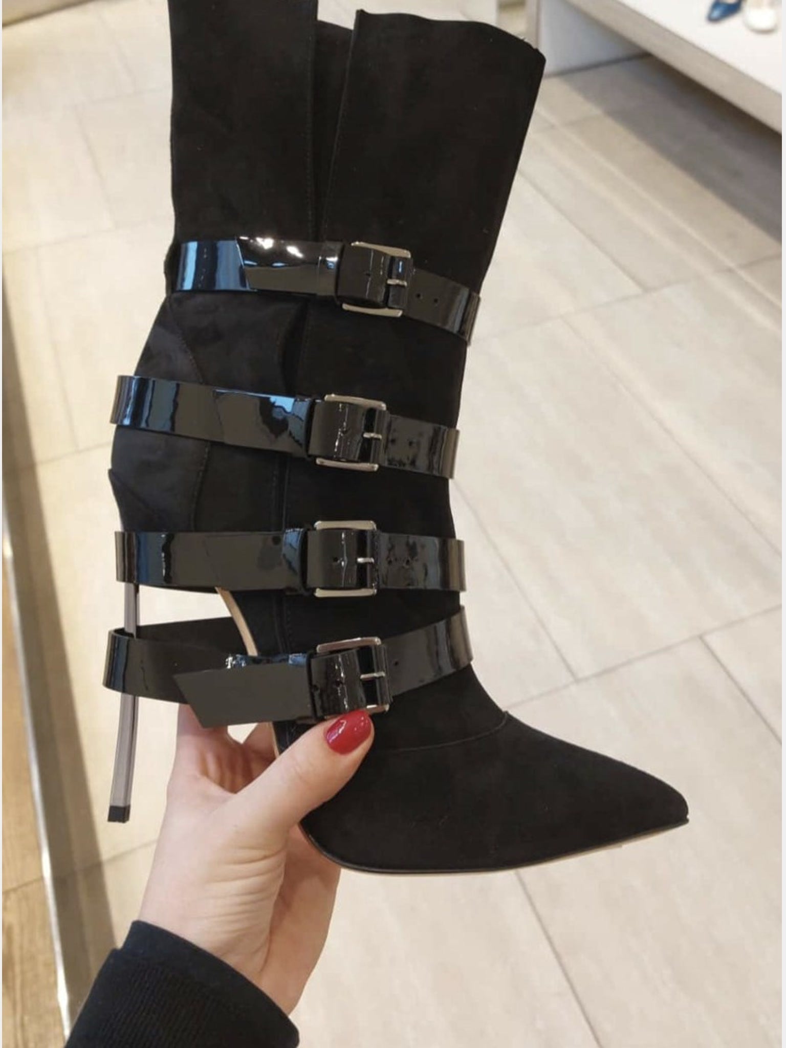 Casadei Suede Buckle BootsCasadei
