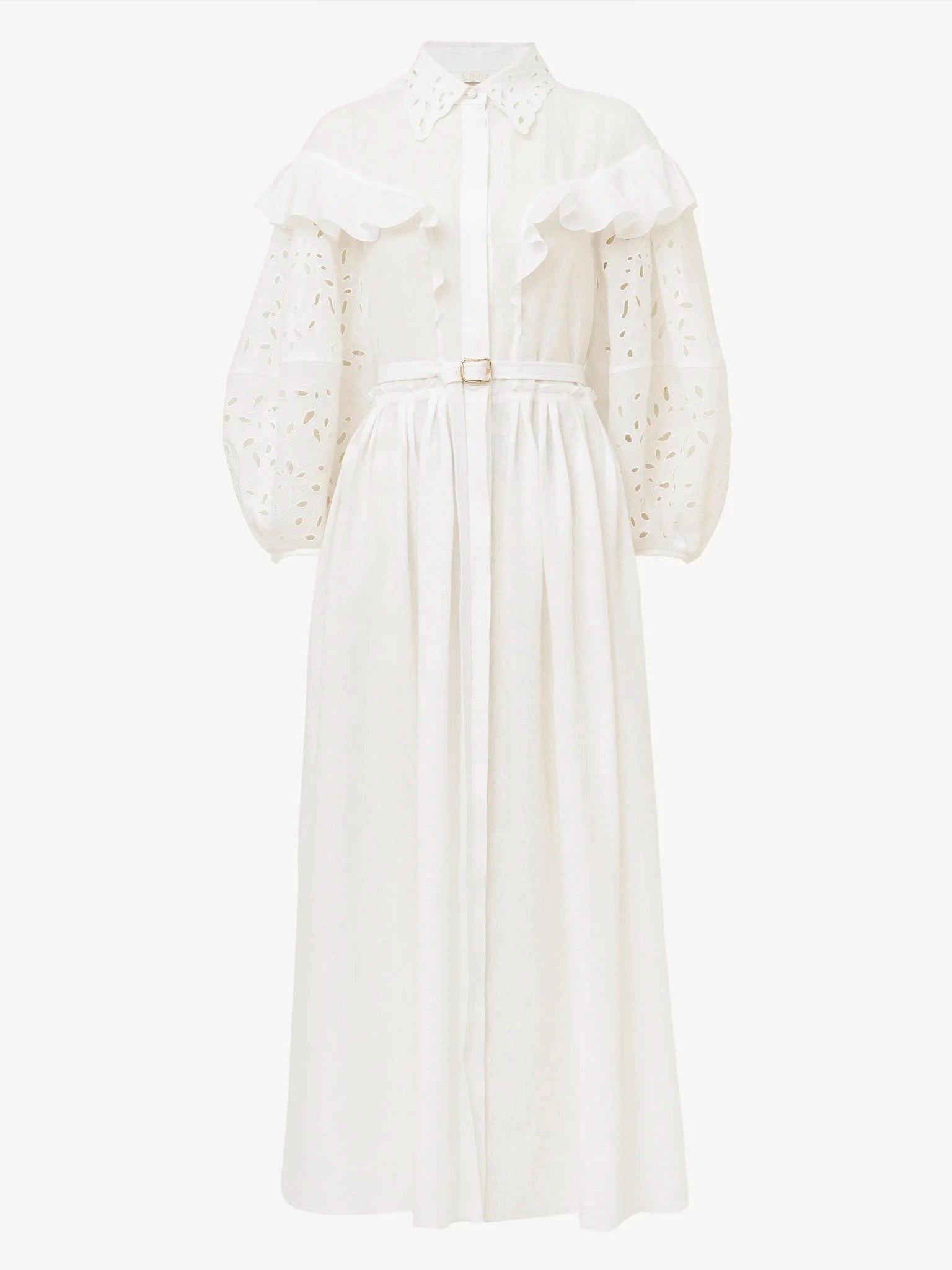 Chloé biała sukienka Dress CHC22ARO24134107Chloé